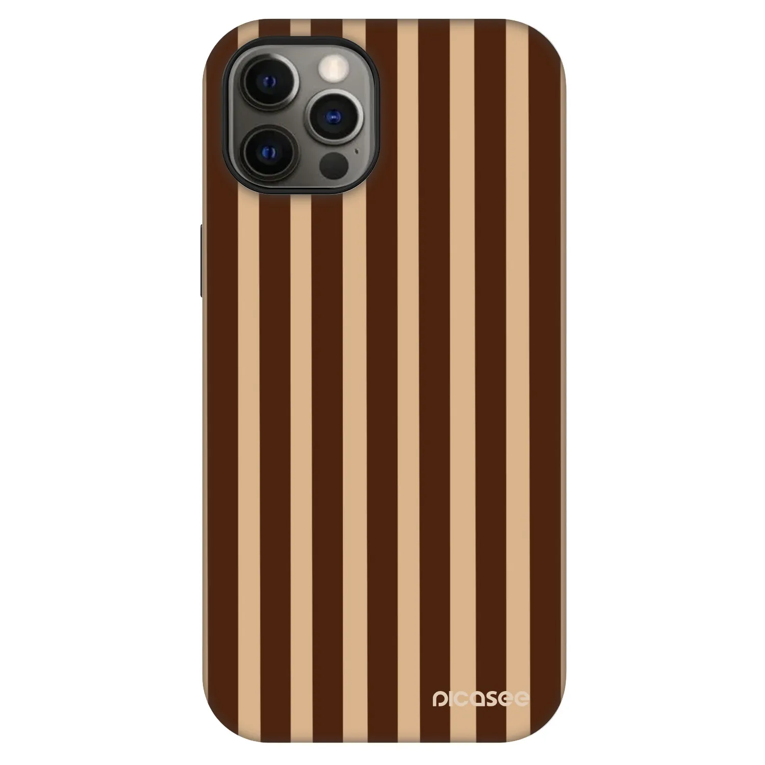 Picasee Fashion Case MagSafe pentru Apple iPhone 12 Pro - Brown lines