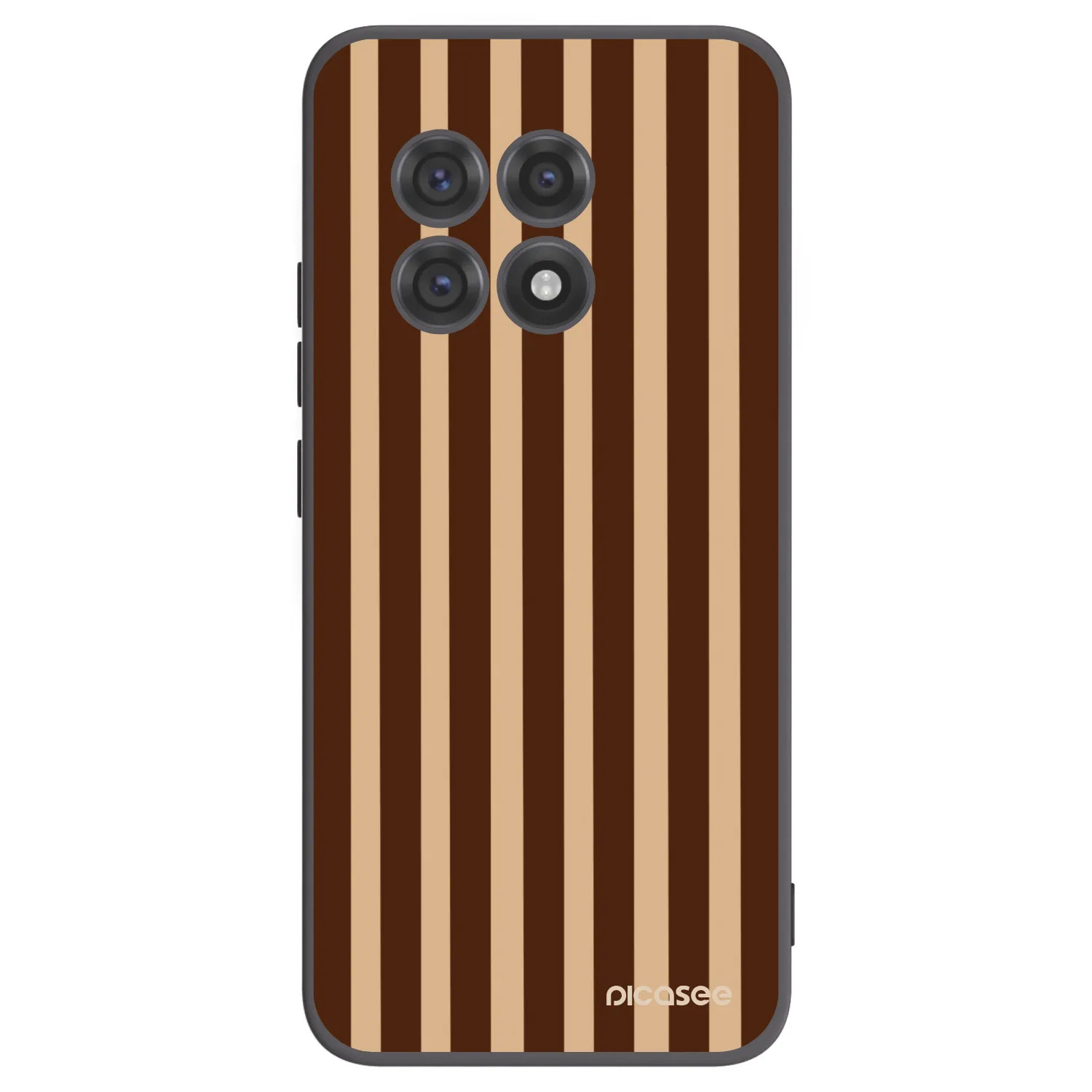 Picasee husă neagră din silicon pentru OnePlus 13R 5G - Brown lines