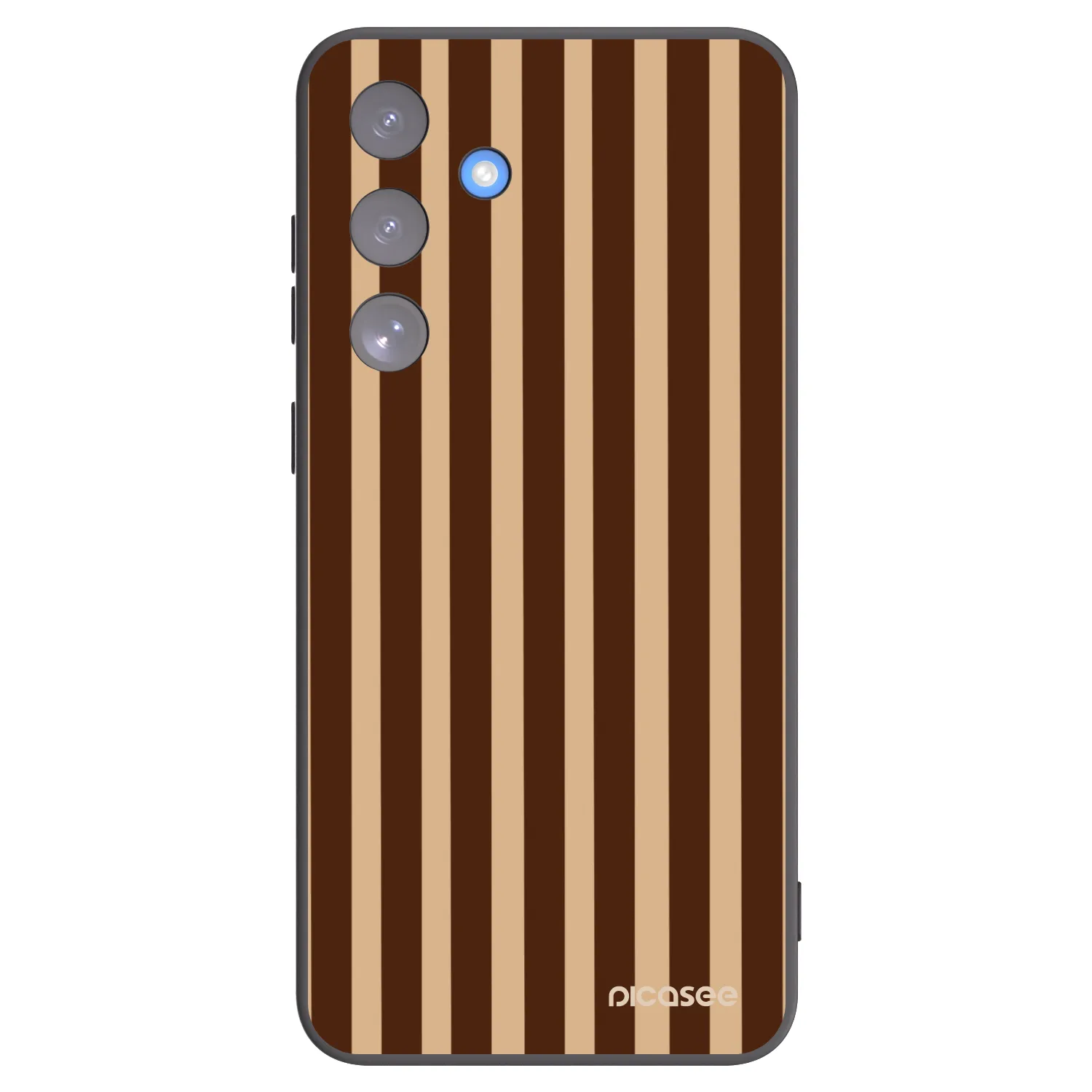 Picasee husă neagră din silicon pentru Samsung Galaxy S25 FE 5G - Brown lines