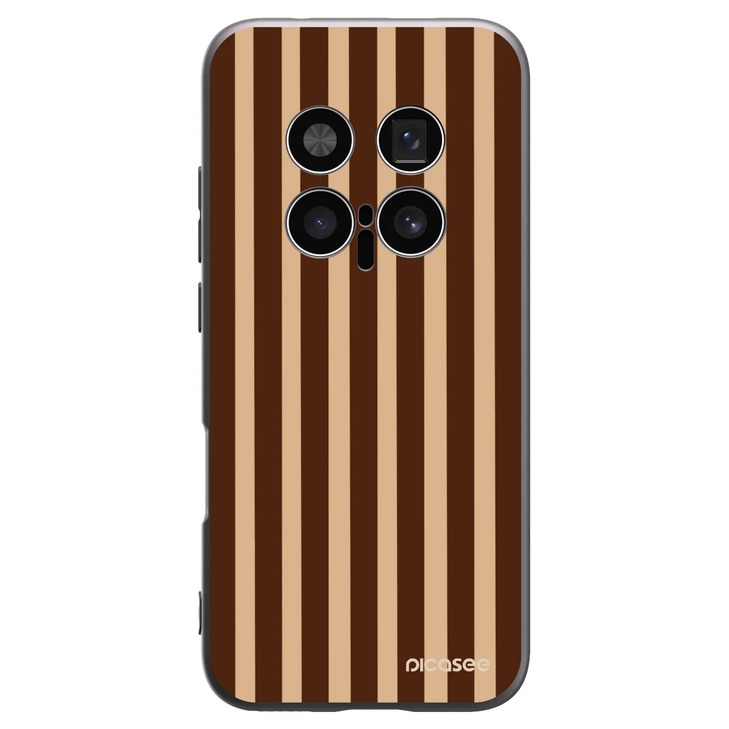 Picasee husă neagră din silicon pentru Honor Magic8 Pro 5G - Brown lines