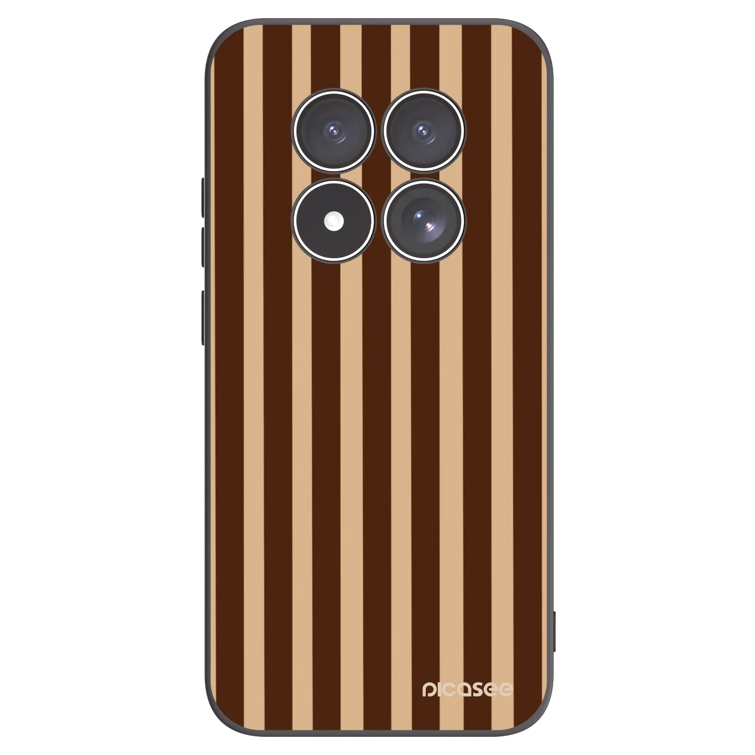 Picasee husă neagră din silicon pentru Xiaomi Redmi Note 15 Pro 5G - Brown lines