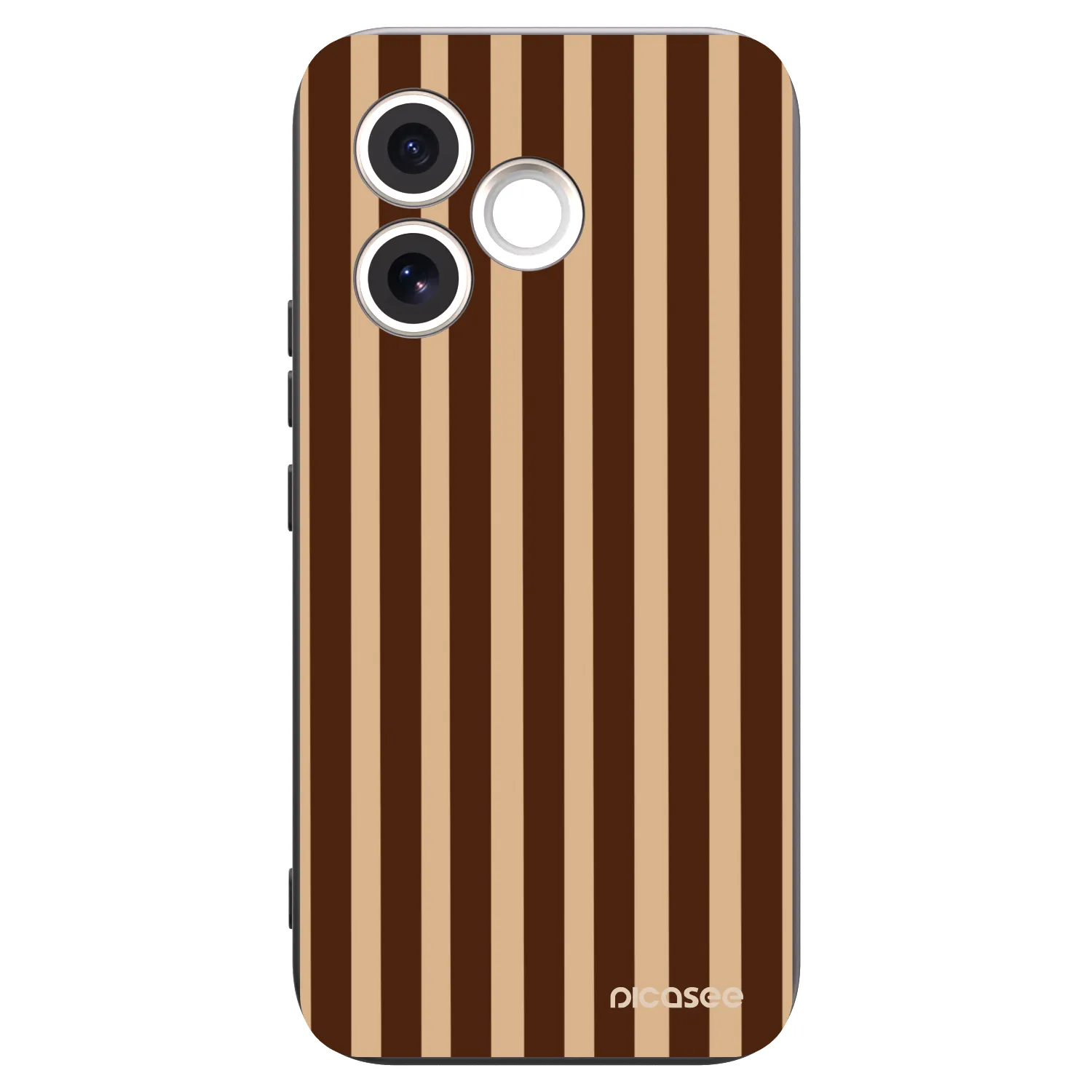 Picasee husă neagră din silicon pentru Honor 600 Lite - Brown lines