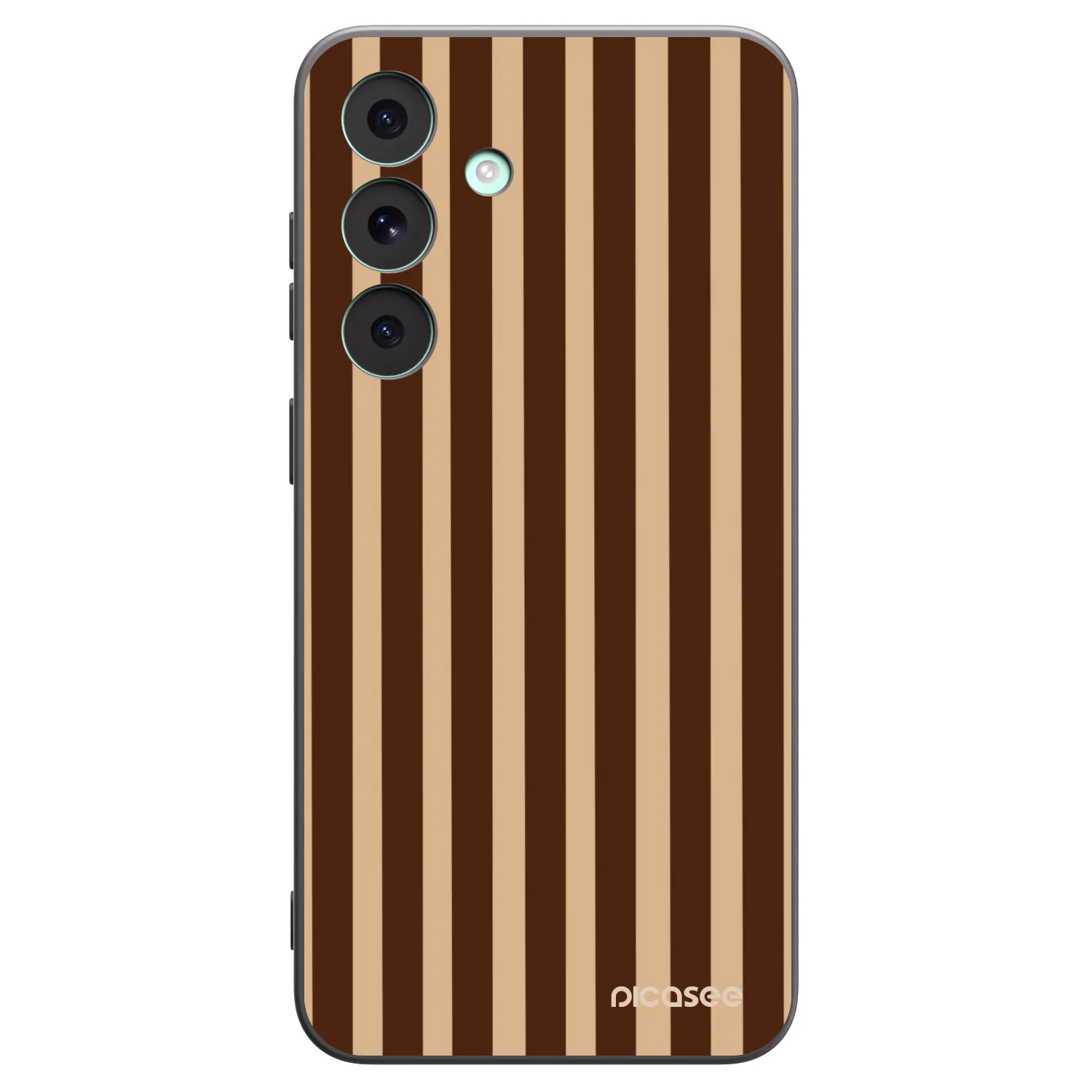 Picasee husă neagră din silicon pentru Samsung Galaxy S26 FE - Brown lines