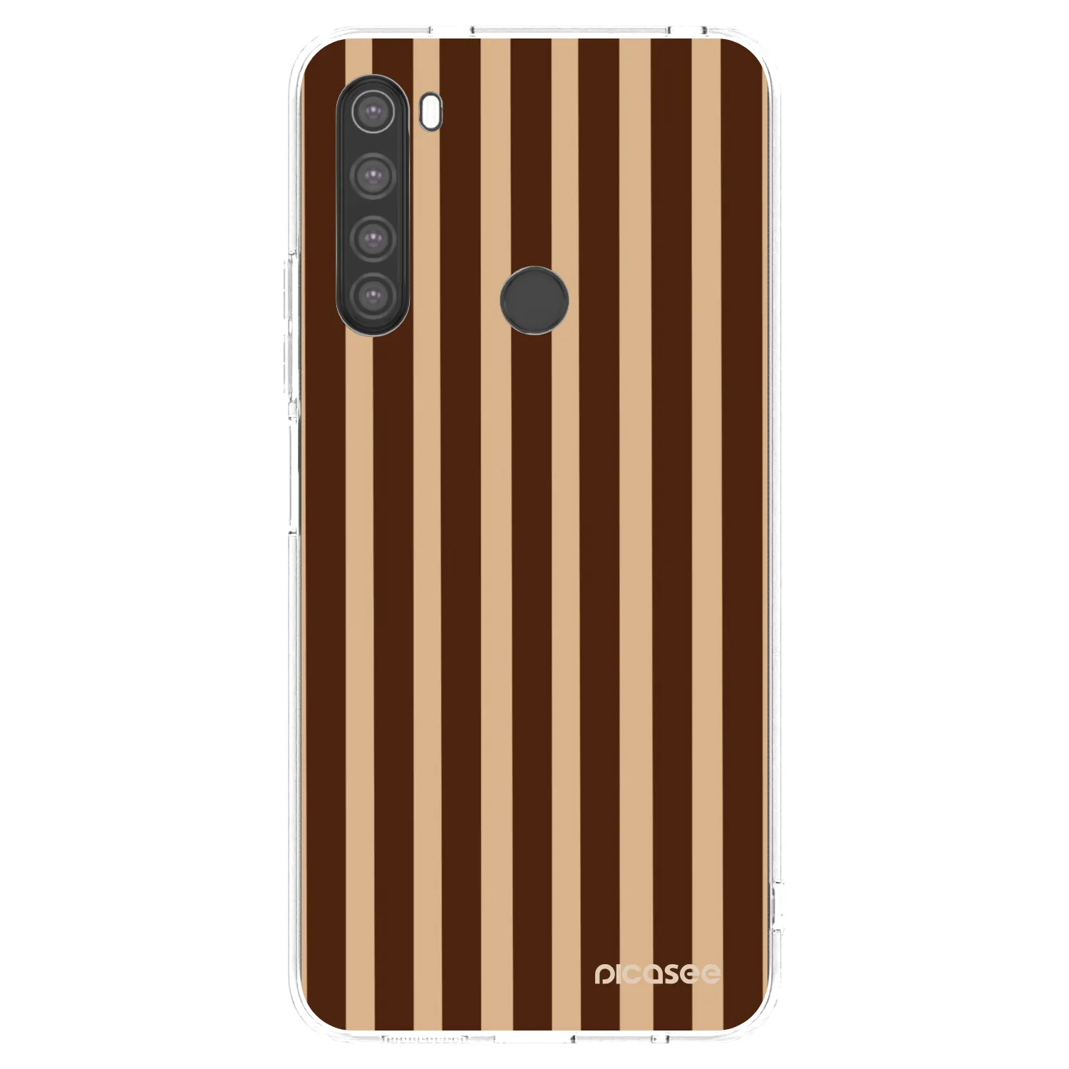 Picasee husă transparentă din silicon pentru Xiaomi Redmi Note 8 - Brown lines