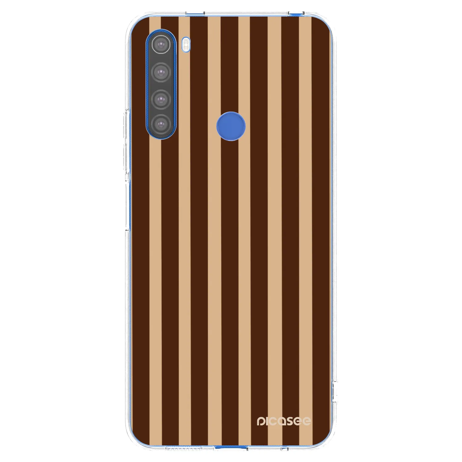 Picasee husă transparentă din silicon pentru Xiaomi Redmi Note 8T - Brown lines