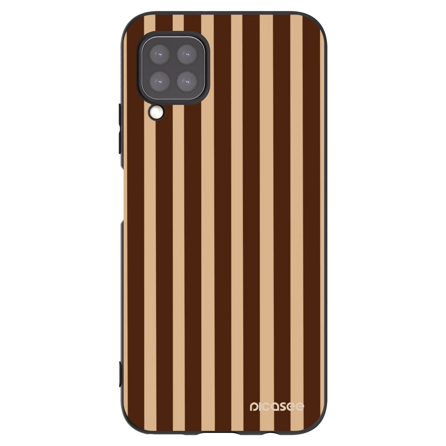Picasee husă neagră din silicon pentru Huawei P40 Lite - Brown lines