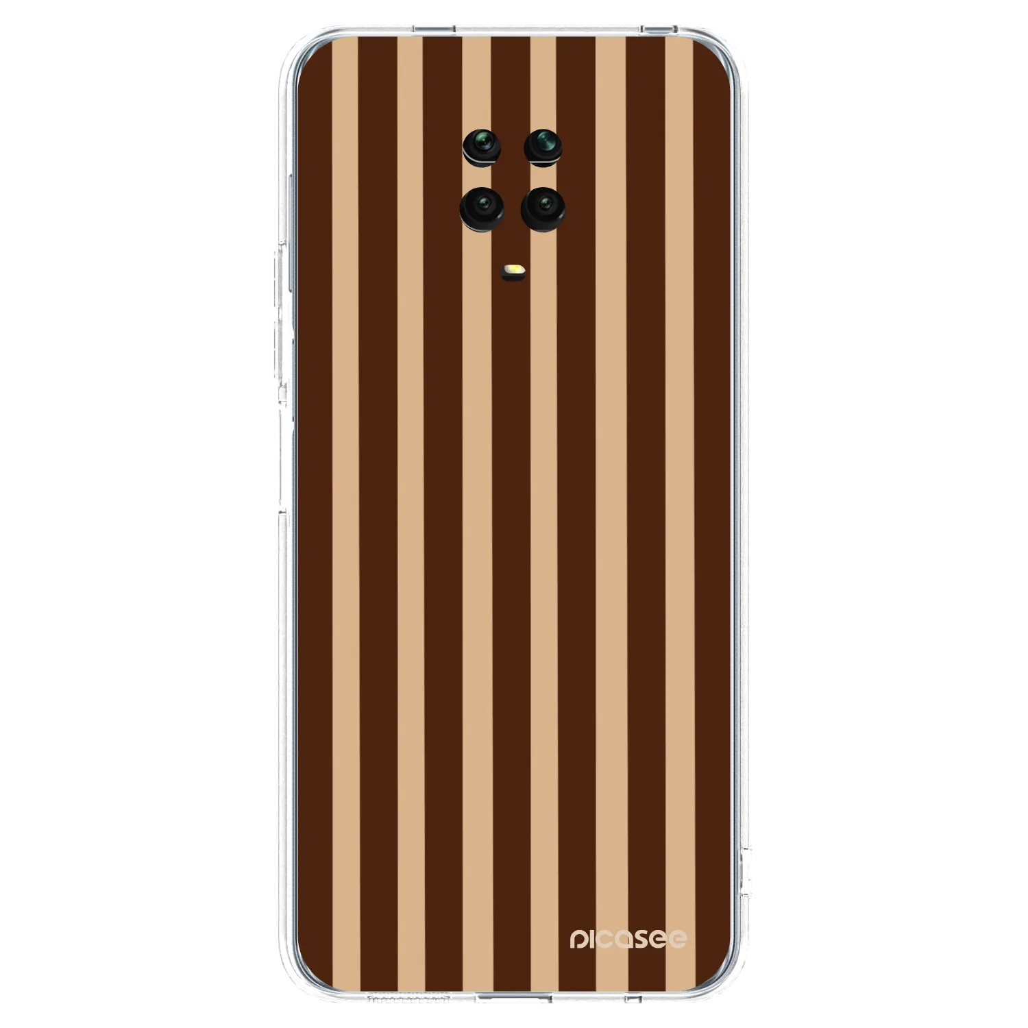 Picasee husă transparentă din silicon pentru Xiaomi Redmi Note 9S - Brown lines
