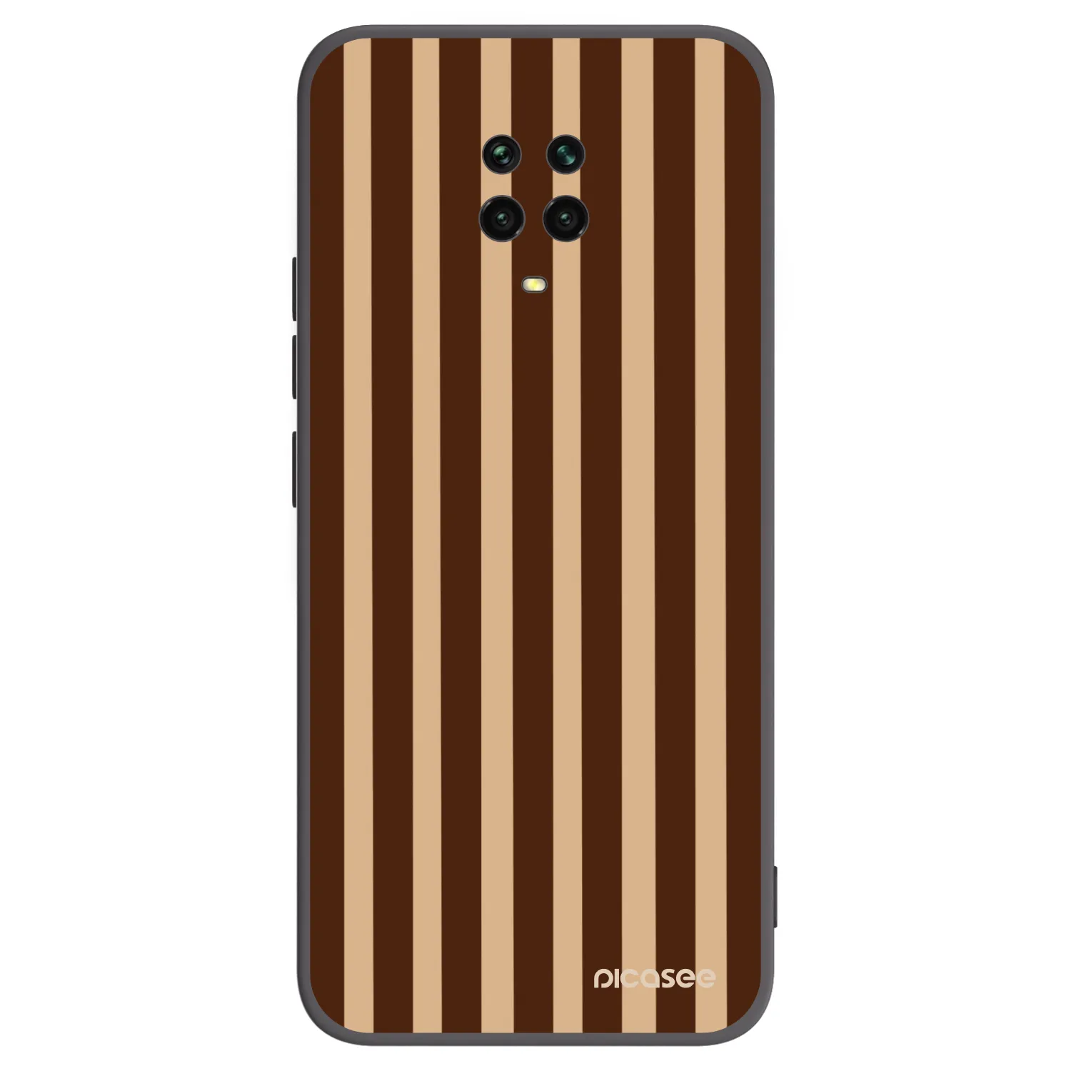 Picasee husă neagră din silicon pentru Xiaomi Redmi Note 9S - Brown lines