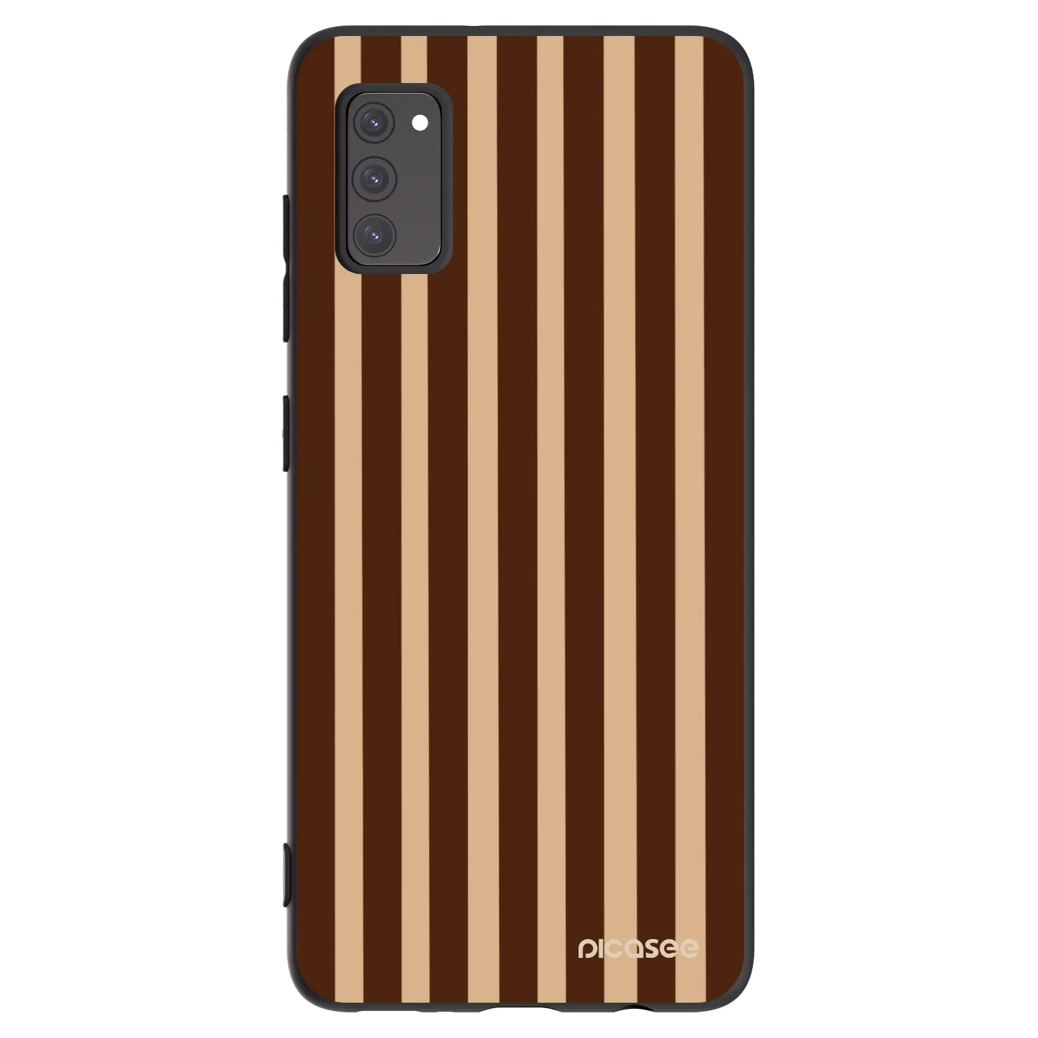 Picasee husă neagră din silicon pentru Samsung Galaxy A41 A415F - Brown lines