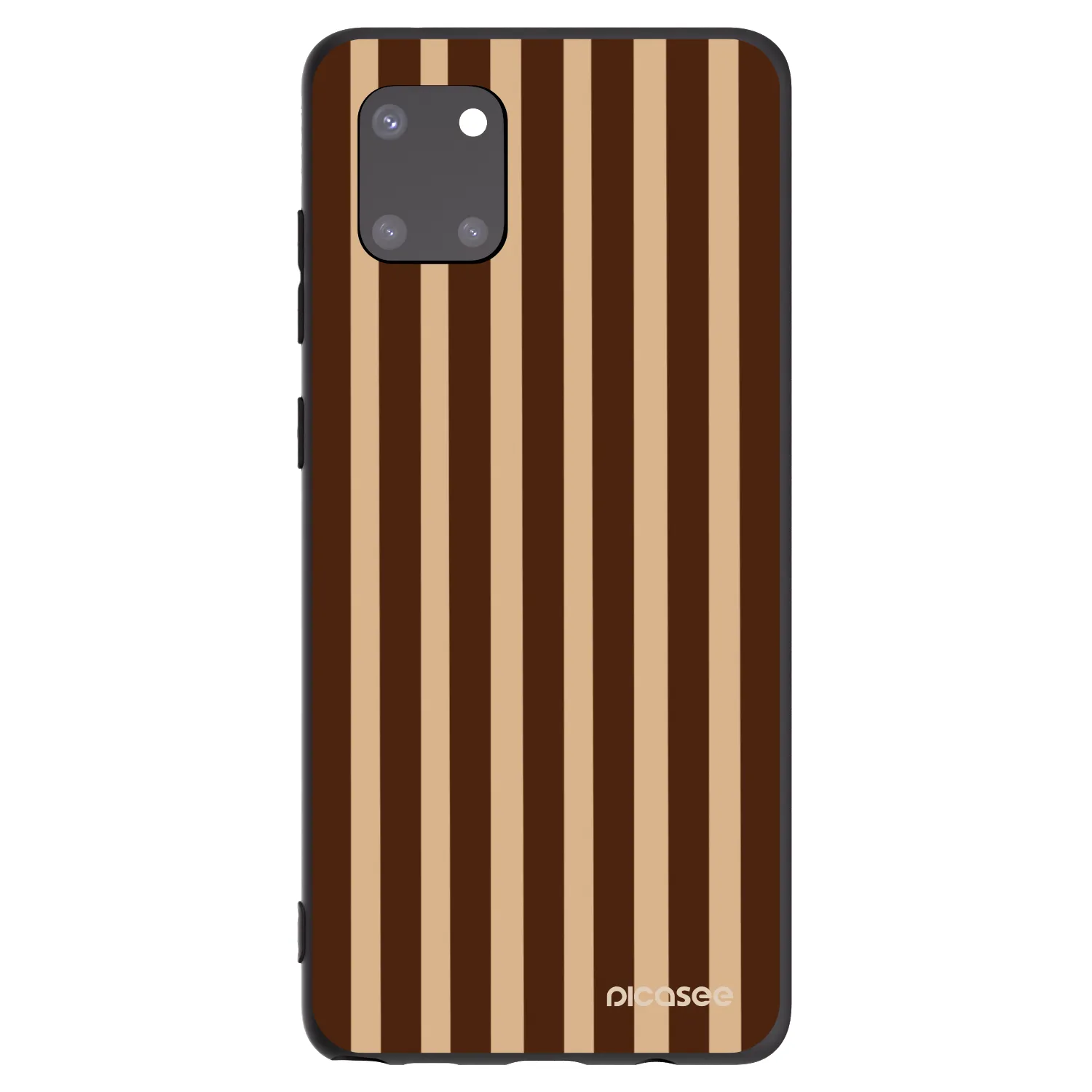 Picasee husă neagră din silicon pentru Samsung Galaxy Note 10 Lite N770F - Brown lines