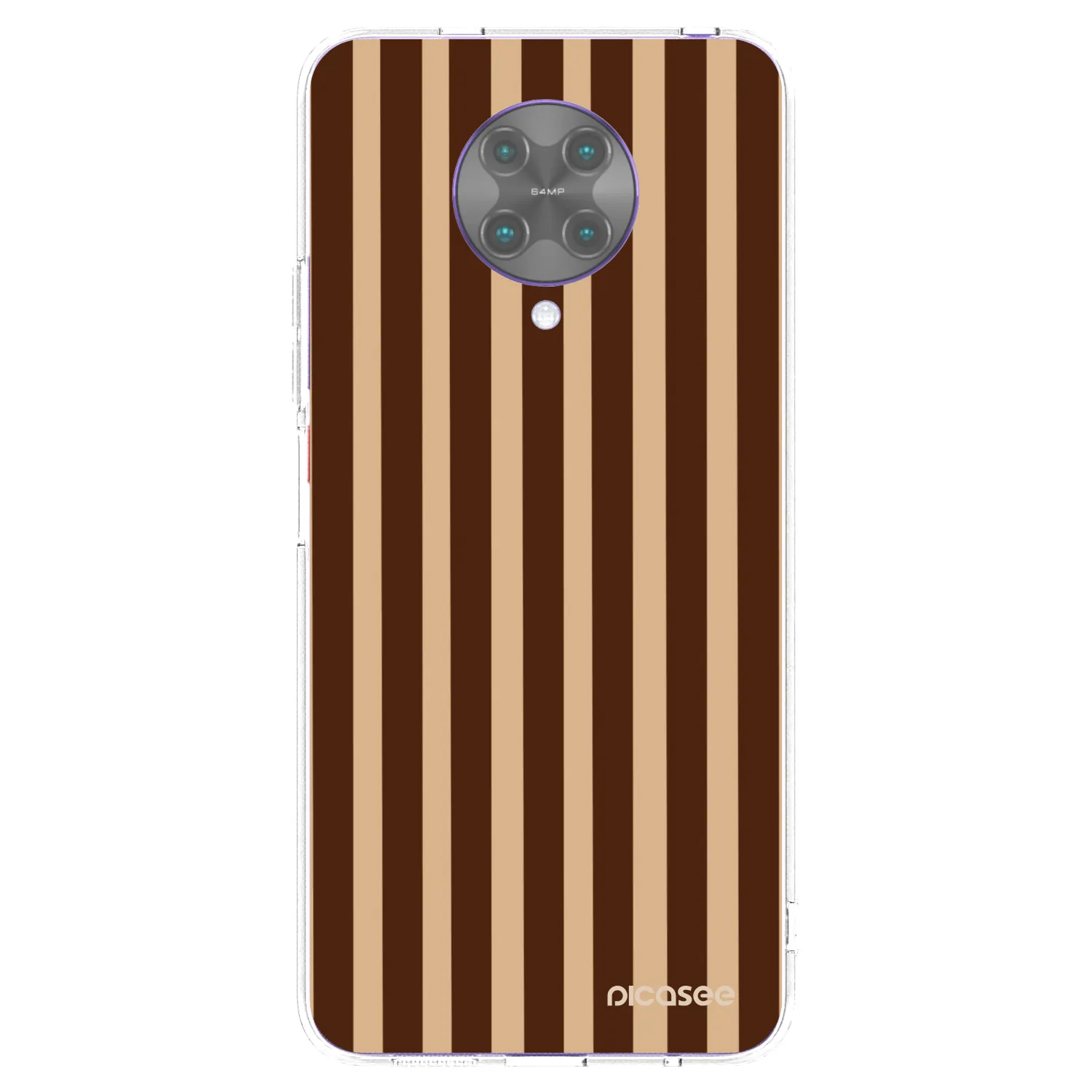 Picasee husă transparentă din silicon pentru Xiaomi Poco F2 Pro - Brown lines