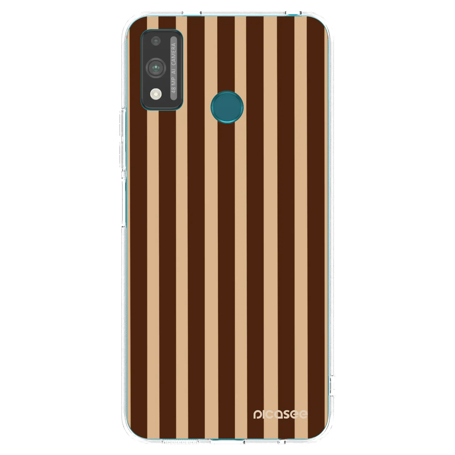 Picasee husă transparentă din silicon pentru Honor 9X Lite - Brown lines