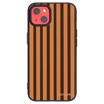 Picasee husă neagră din silicon pentru Apple iPhone 13 - Caramel lines