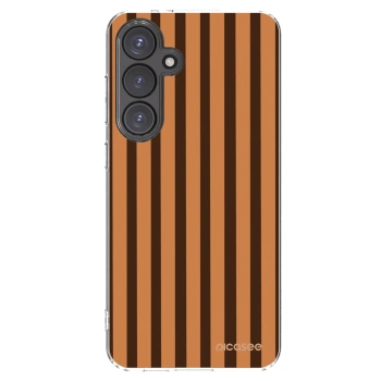 Picasee husă transparentă din silicon pentru Samsung Galaxy S24 FE S721B - Caramel lines