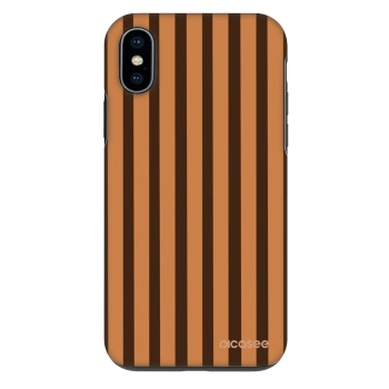 Husă pentru Apple iPhone X/XS - Caramel lines