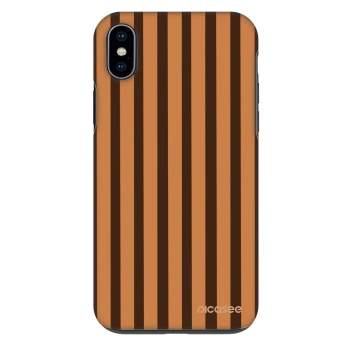Husă pentru Apple iPhone XS Max - Caramel lines
