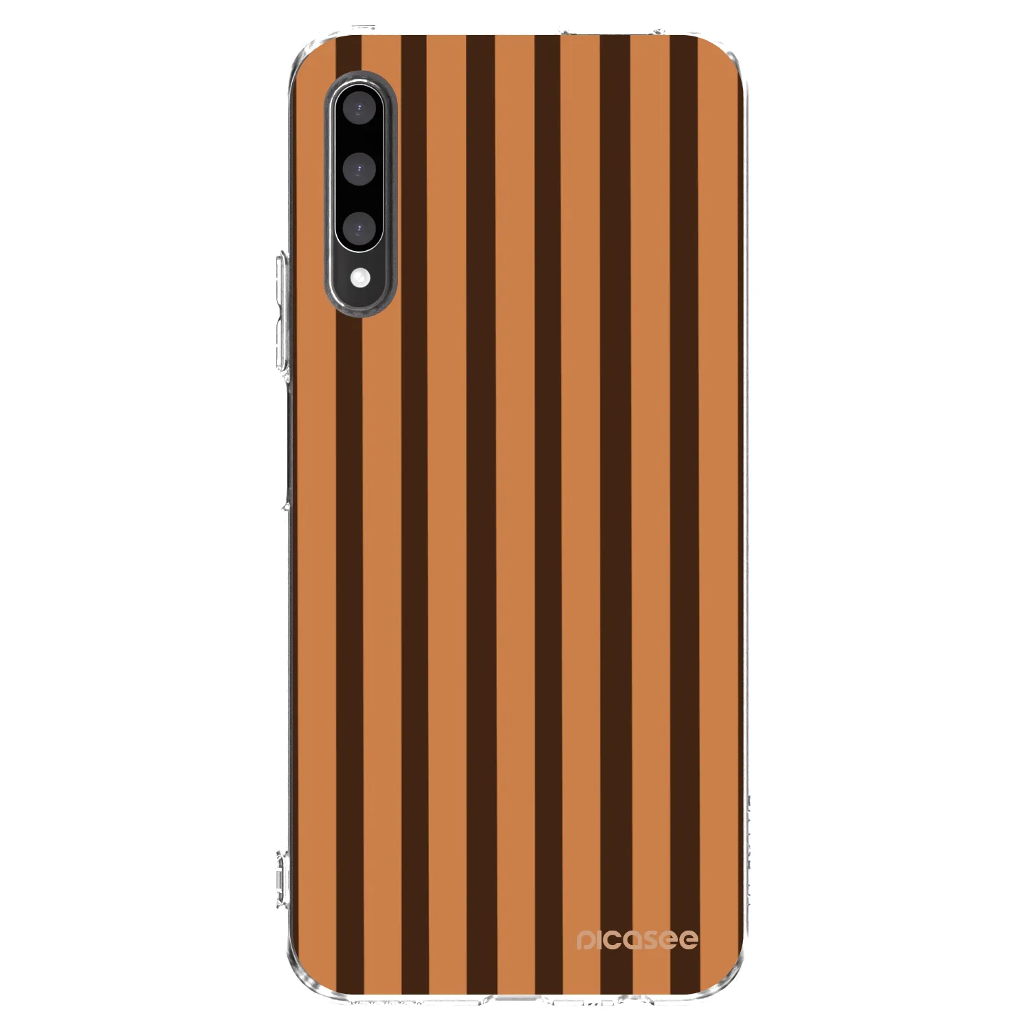 Picasee husă transparentă din silicon pentru Honor 9X Pro - Caramel lines