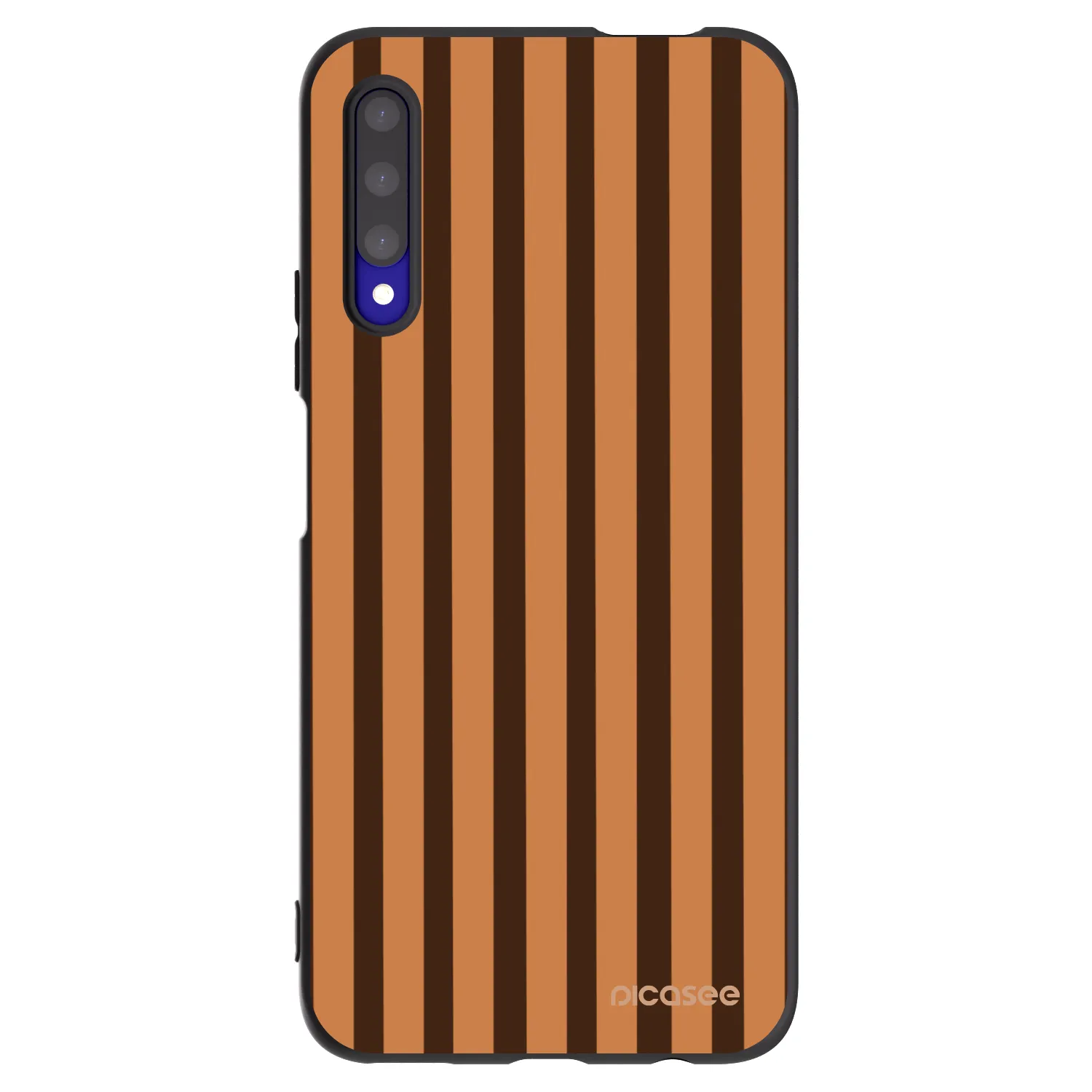 Picasee husă neagră din silicon pentru Honor 9X Pro - Caramel lines