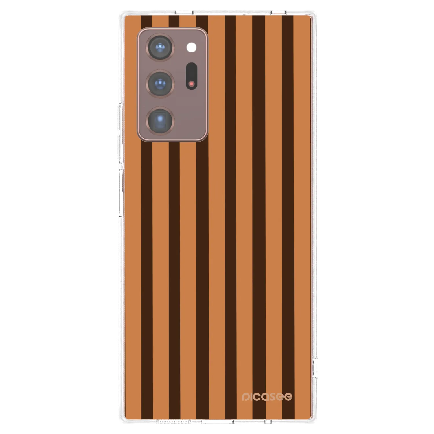 Picasee husă transparentă din silicon pentru Samsung Galaxy Note 20 Ultra - Caramel lines