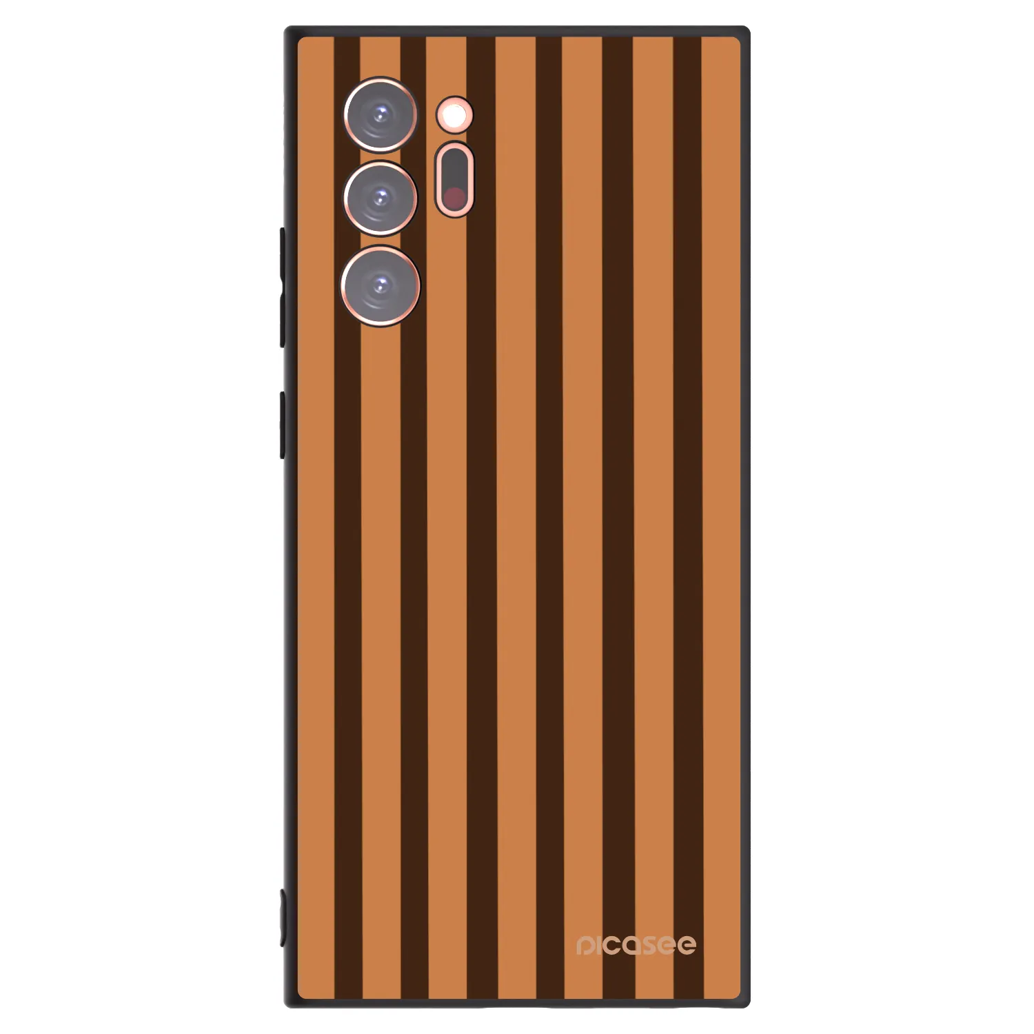 Picasee husă neagră din silicon pentru Samsung Galaxy Note 20 Ultra - Caramel lines