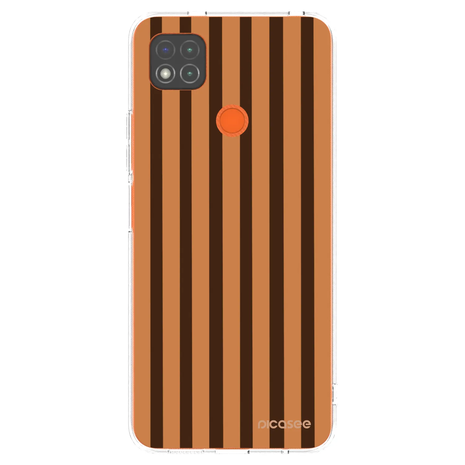Picasee husă transparentă din silicon pentru Xiaomi Redmi 9C - Caramel lines