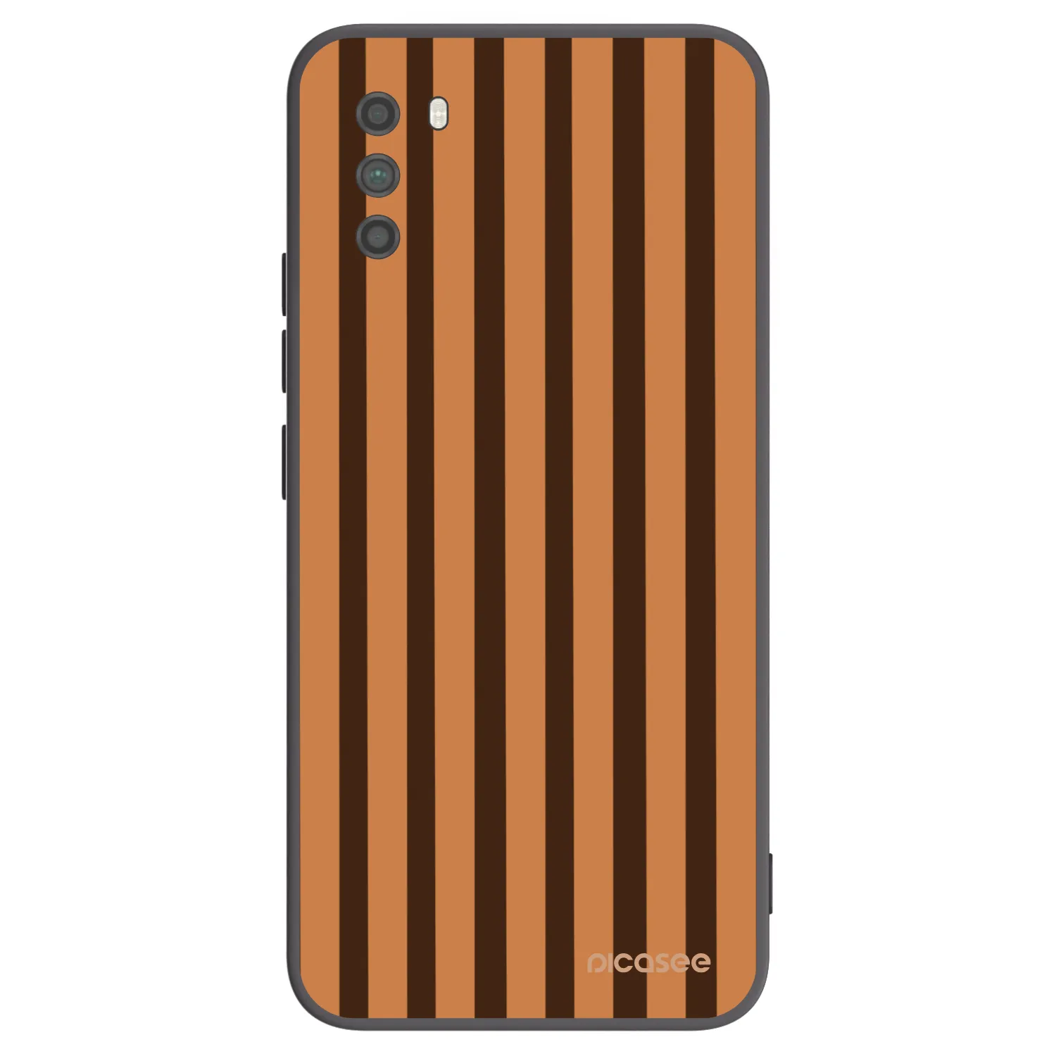 Picasee husă neagră din silicon pentru Xiaomi Poco M3 - Caramel lines