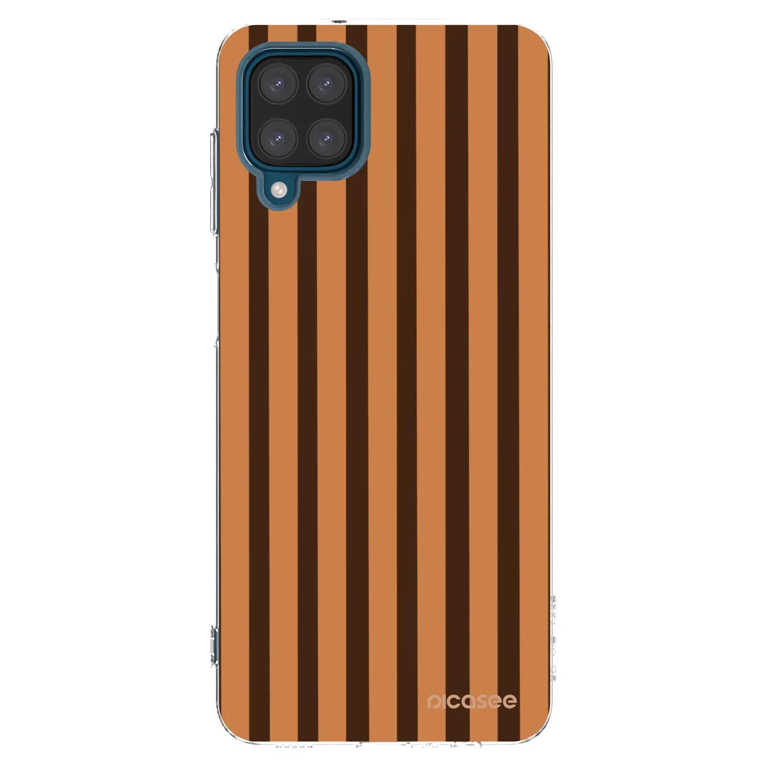 Picasee husă transparentă din silicon pentru Samsung Galaxy A12 A125F - Caramel lines