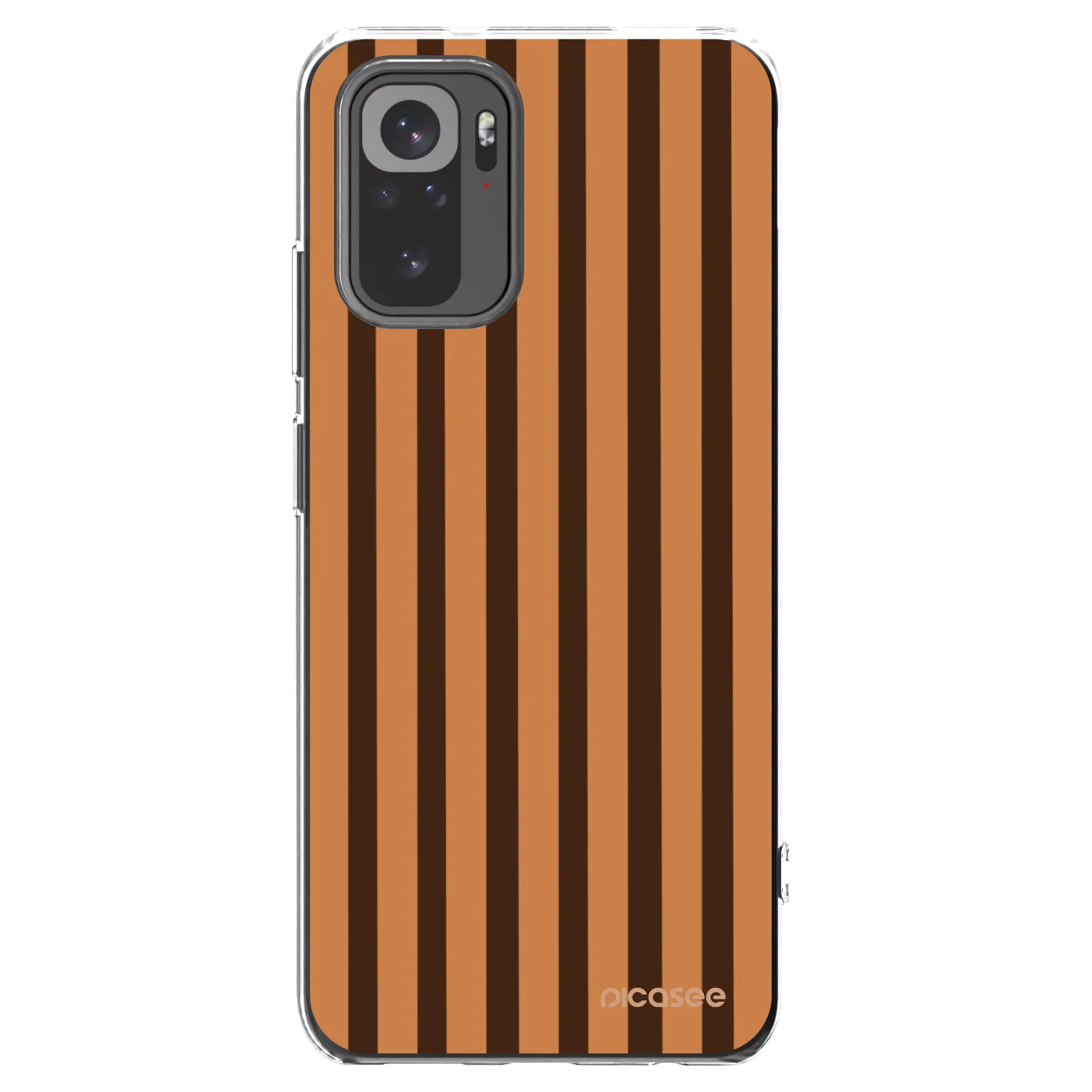 Picasee husă transparentă din silicon pentru Xiaomi Redmi Note 10 - Caramel lines