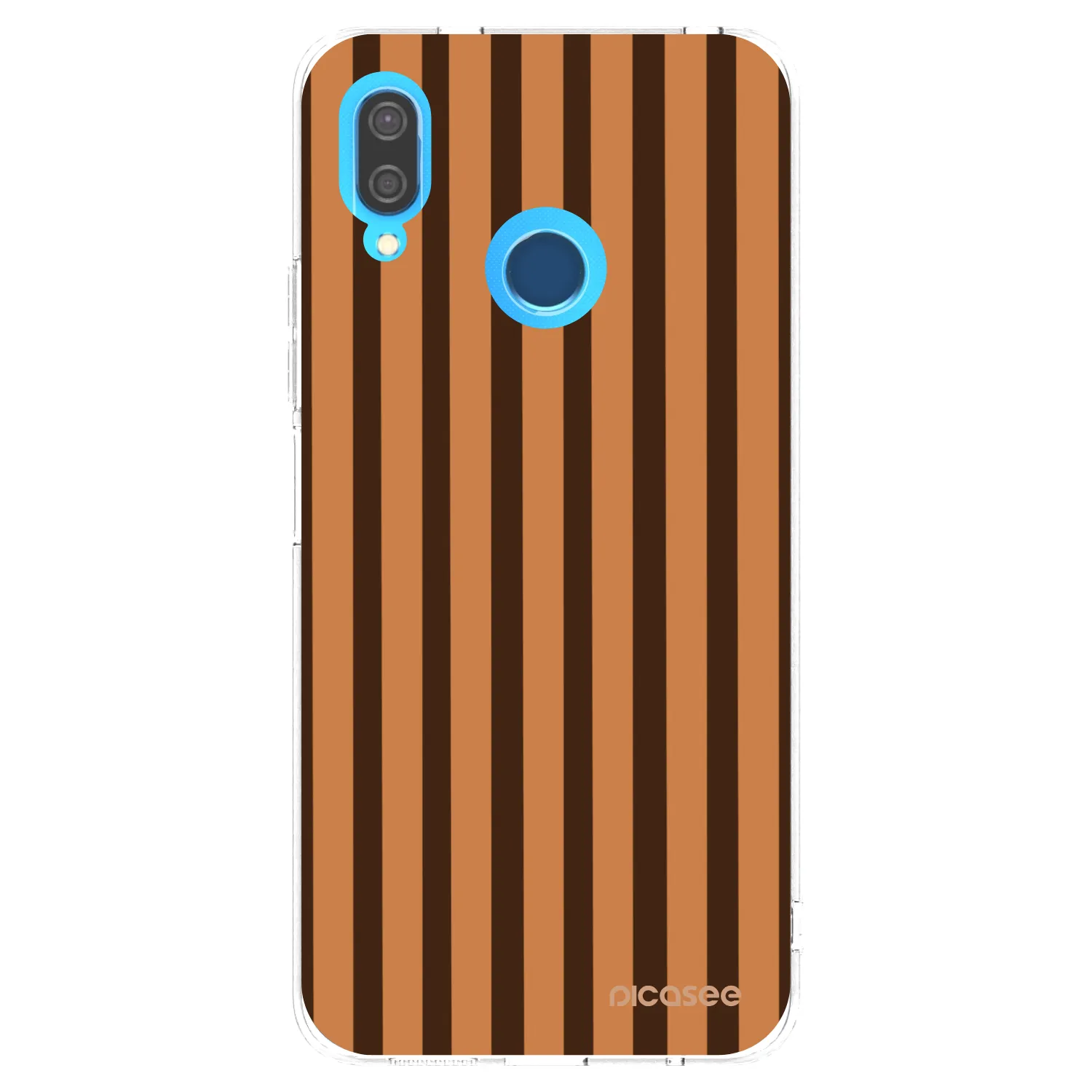 Picasee husă transparentă din silicon pentru Huawei P20 Lite - Caramel lines