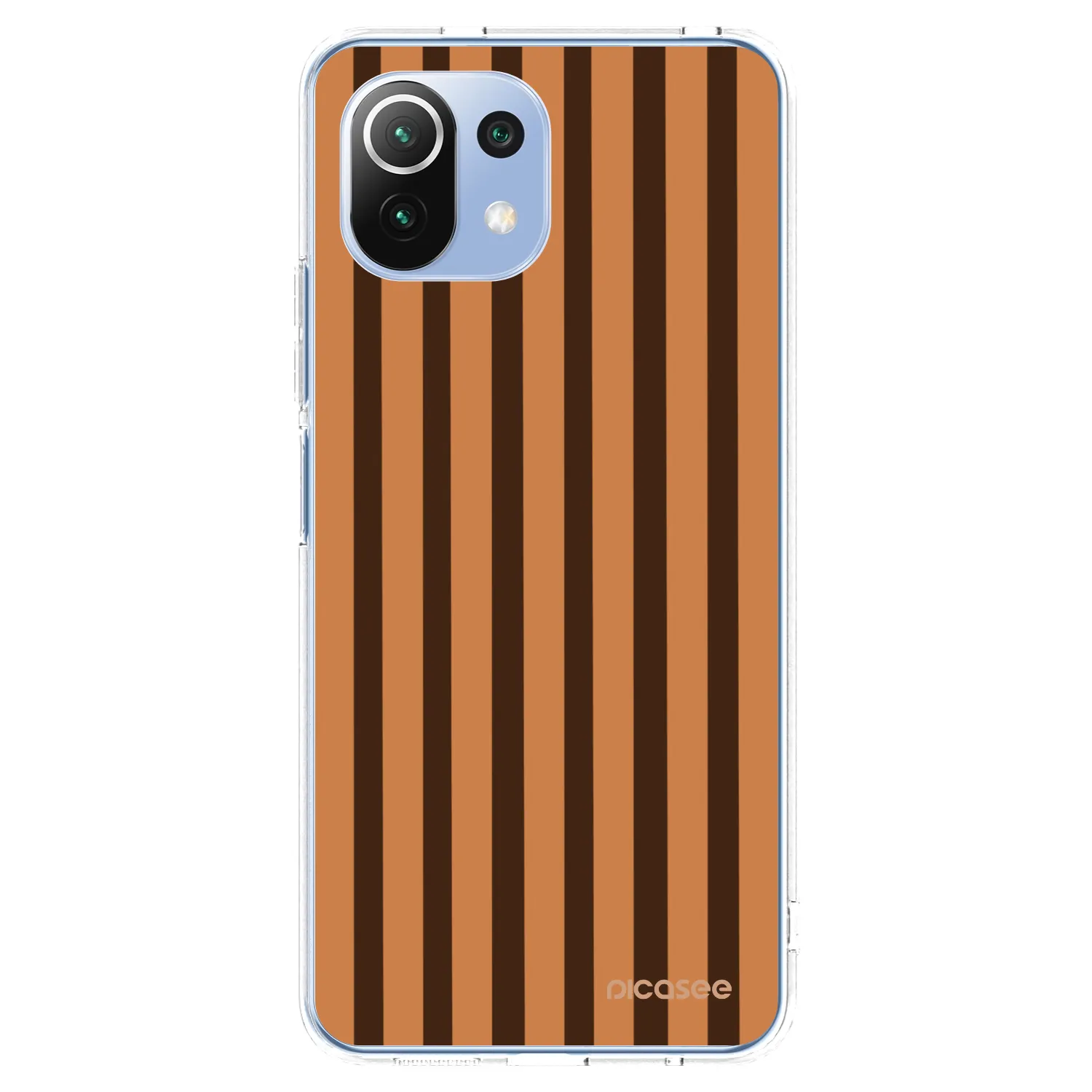 Picasee husă transparentă din silicon pentru Xiaomi Mi 11 Lite - Caramel lines