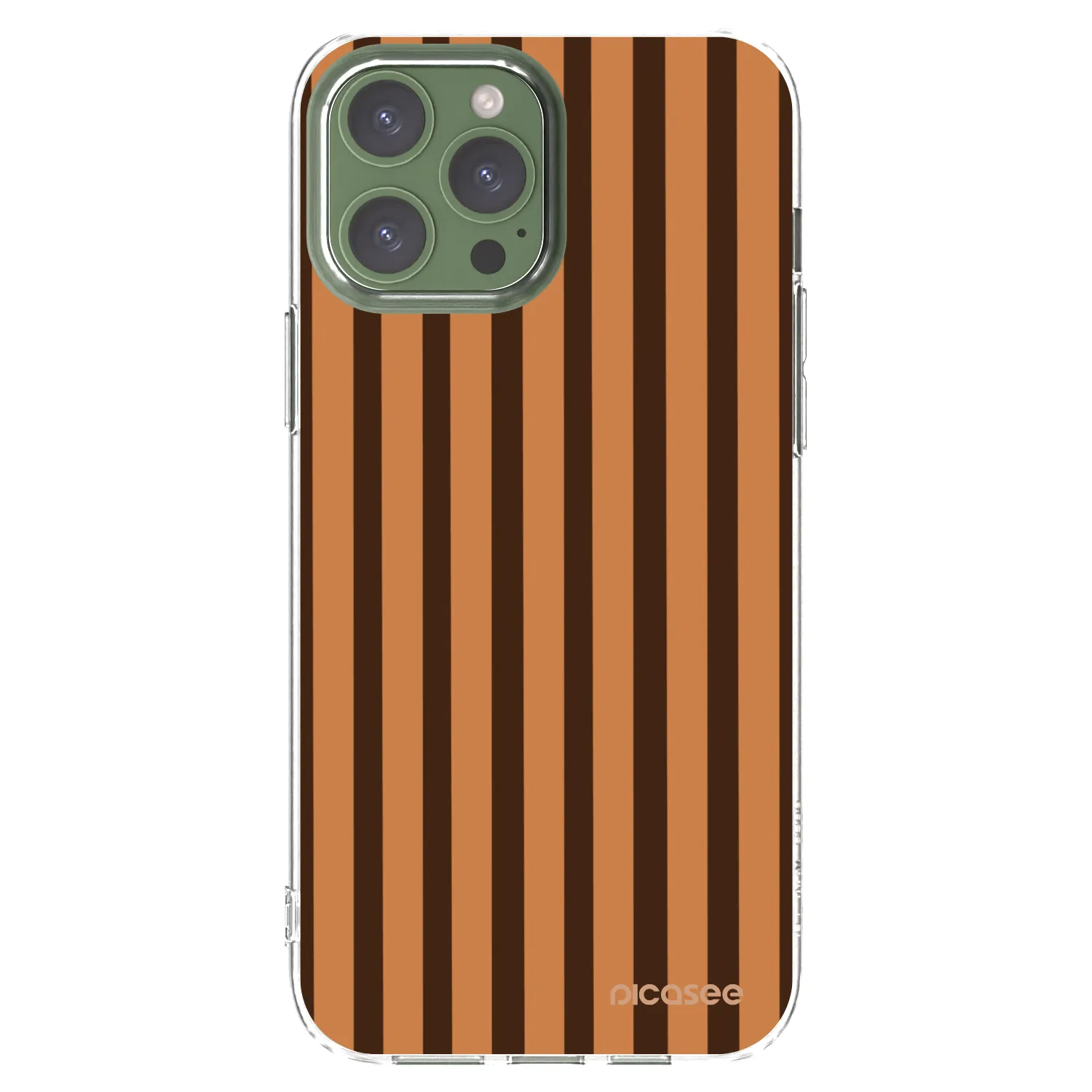 Picasee husă transparentă din silicon pentru Apple iPhone 13 Pro Max - Caramel lines