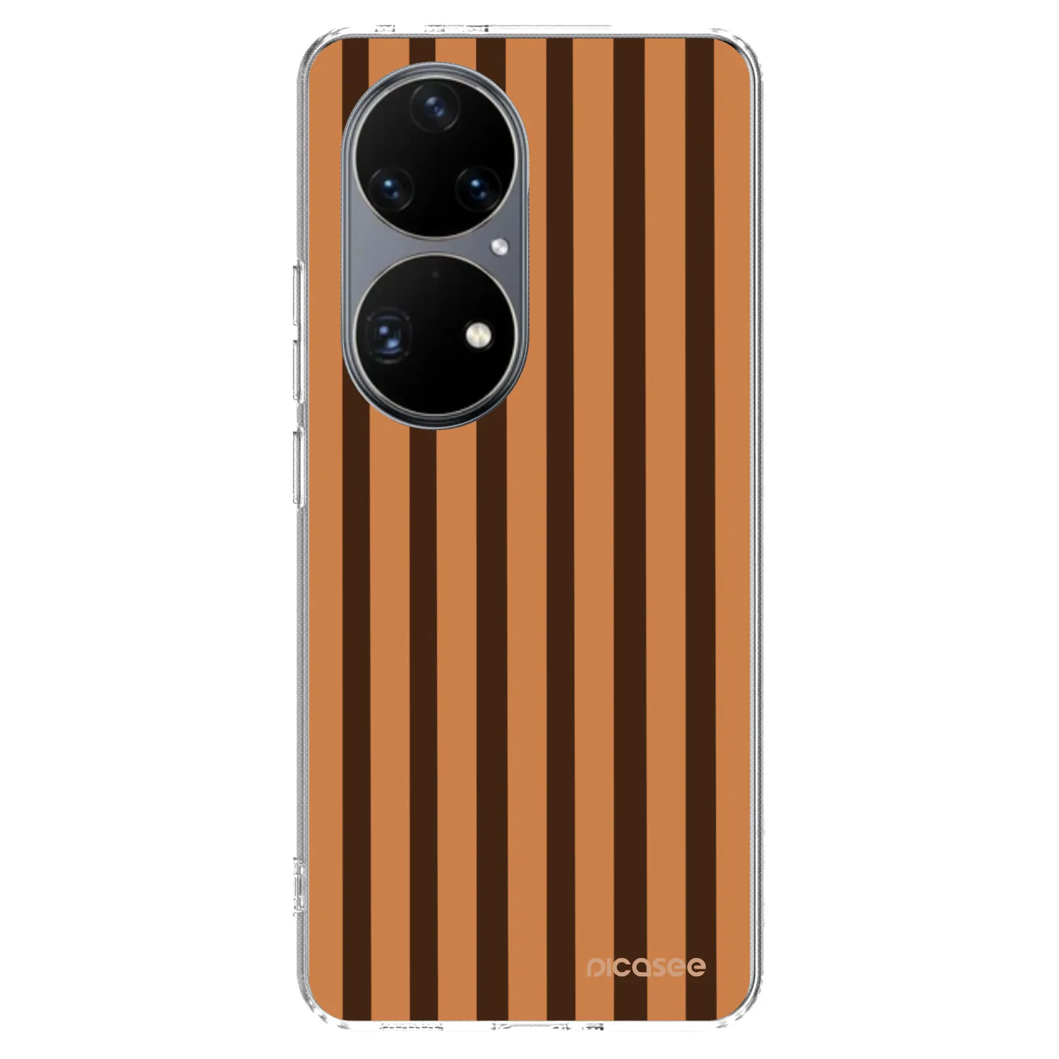 Picasee husă transparentă din silicon pentru Huawei P50 - Caramel lines