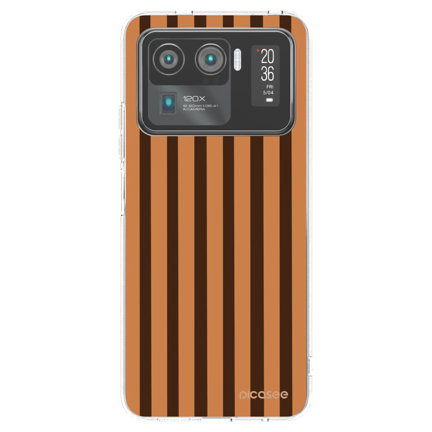 Picasee husă transparentă din silicon pentru Xiaomi Mi 11 Ultra - Caramel lines