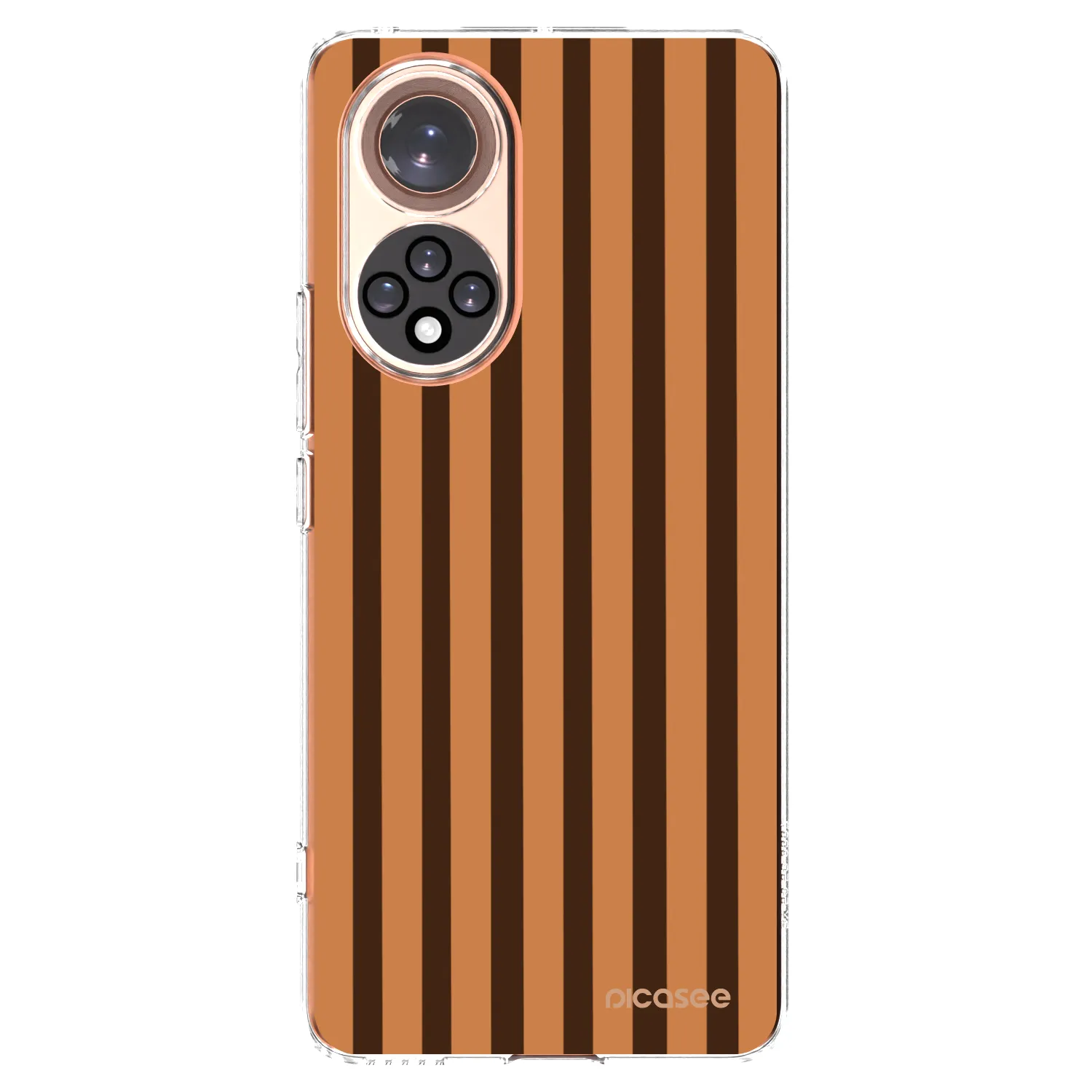 Picasee husă transparentă din silicon pentru Huawei Nova 9 - Caramel lines