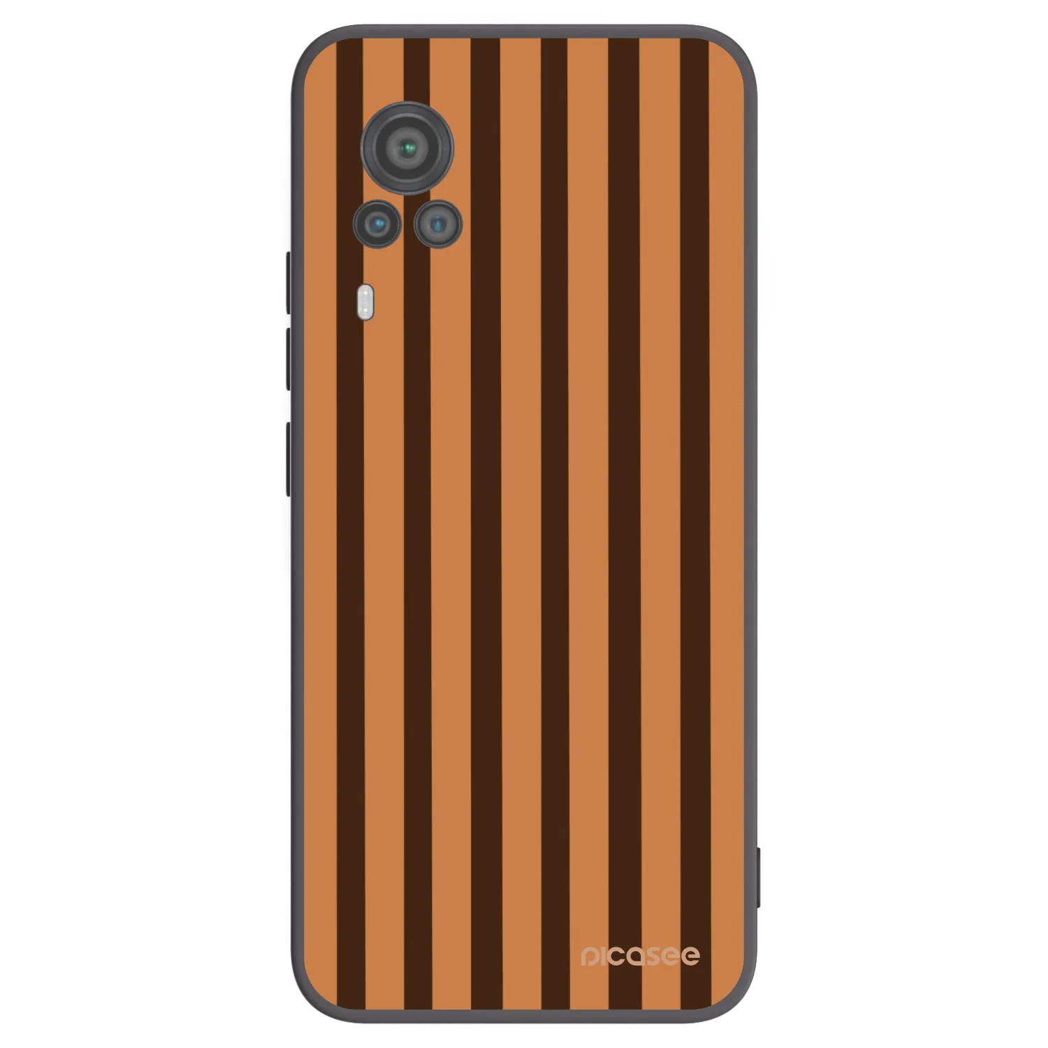 Picasee husă neagră din silicon pentru Vivo X60 Pro 5G - Caramel lines