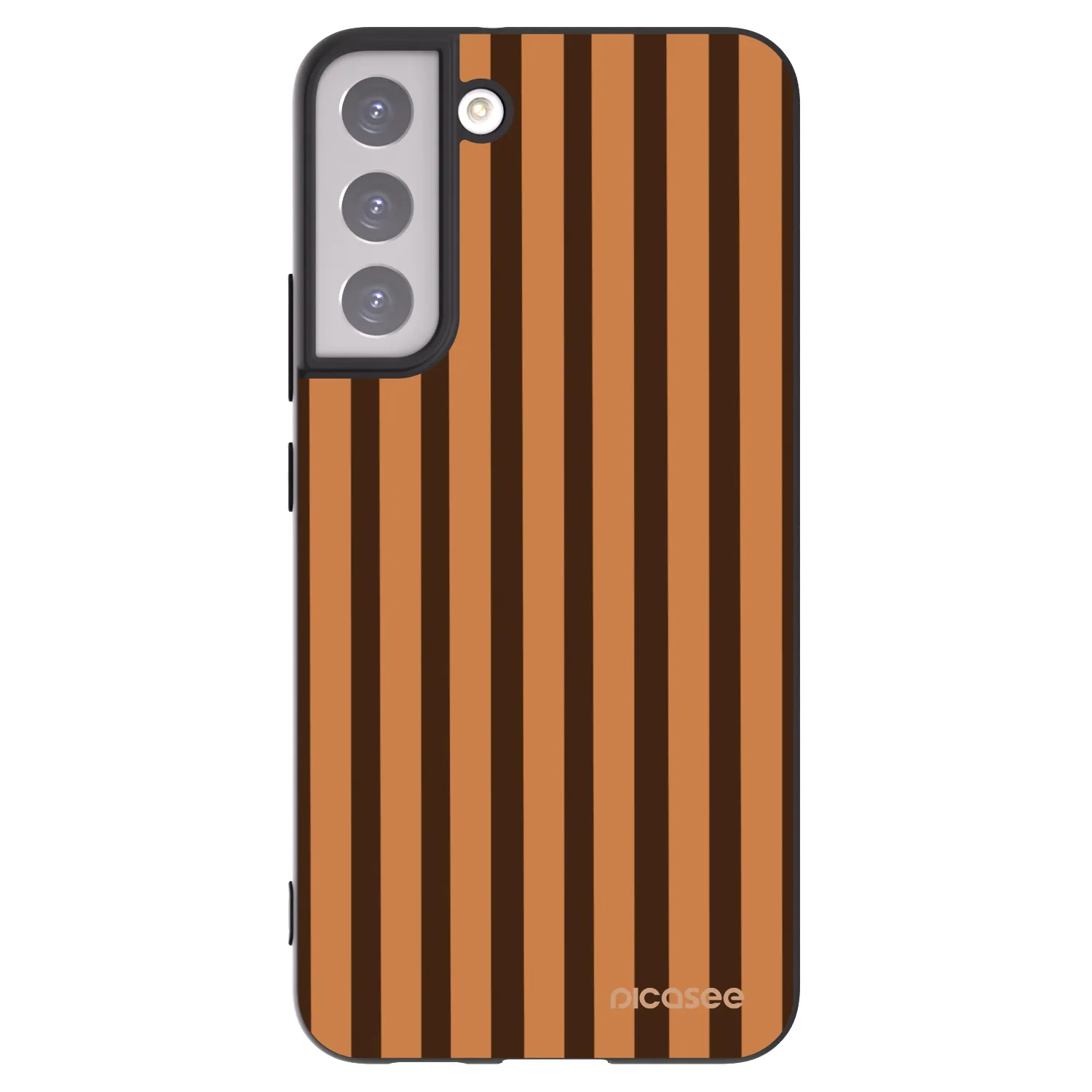 Picasee husă neagră din silicon pentru Samsung Galaxy S22+ 5G - Caramel lines