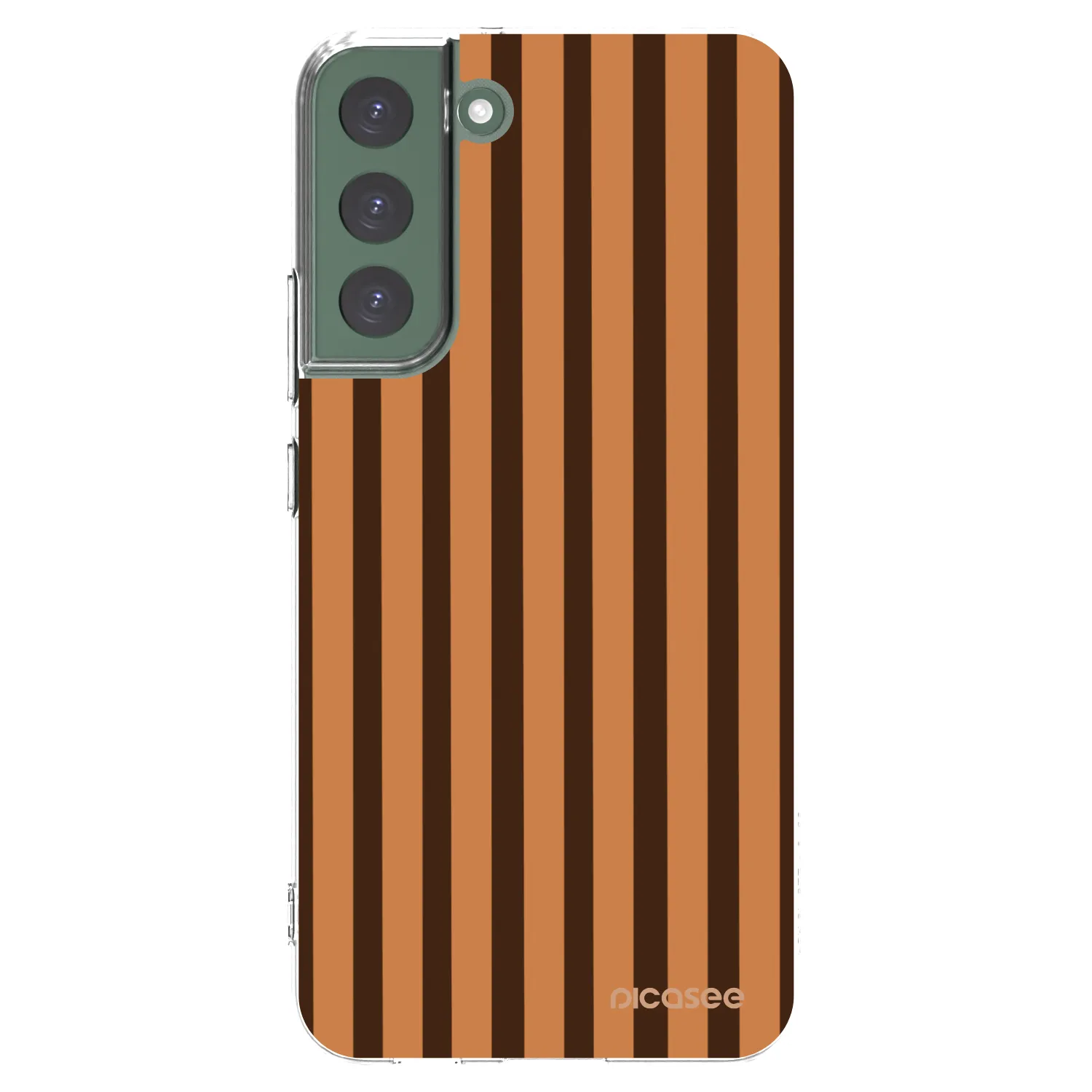 Picasee husă transparentă din silicon pentru Samsung Galaxy S22+ 5G - Caramel lines
