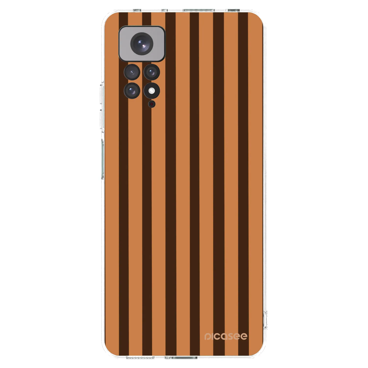 Picasee husă transparentă din silicon pentru Xiaomi Redmi Note 11 - Caramel lines