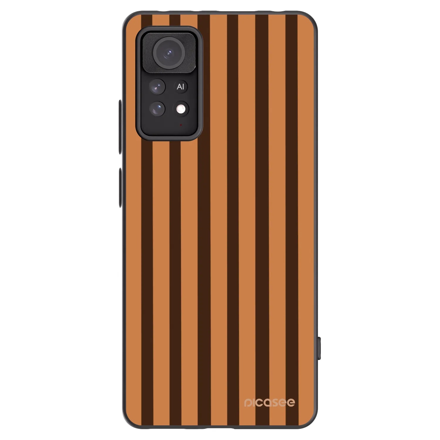 Picasee husă neagră din silicon pentru Xiaomi Redmi Note 11 Pro 5G - Caramel lines