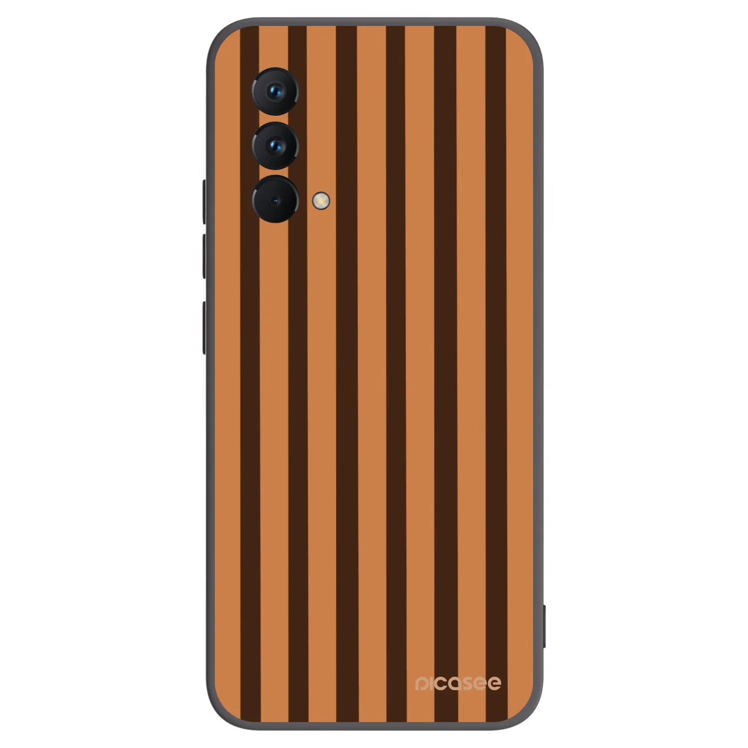 Picasee husă neagră din silicon pentru Realme GT Master Edition 5G - Caramel lines