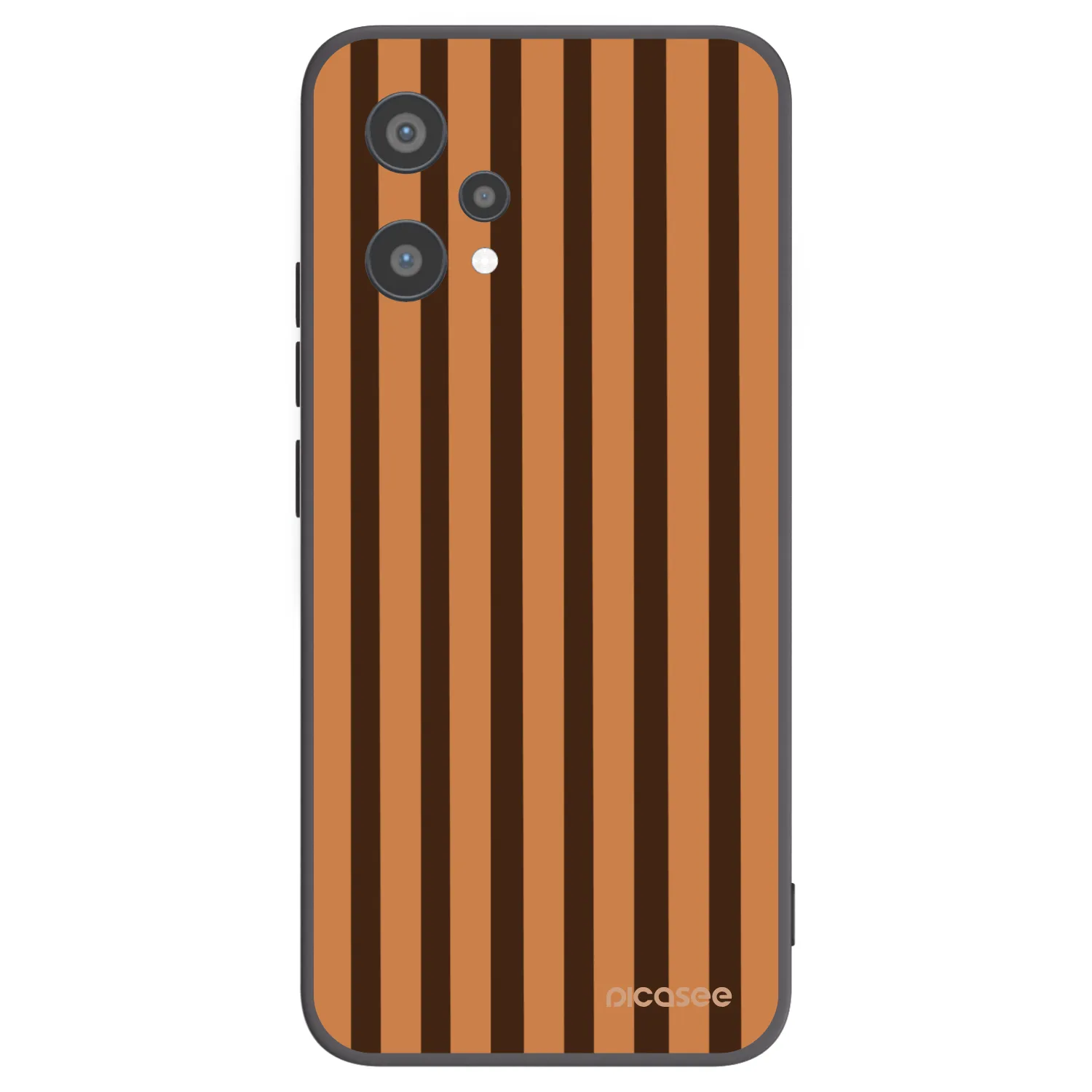 Picasee husă neagră din silicon pentru Realme 9 Pro 5G - Caramel lines