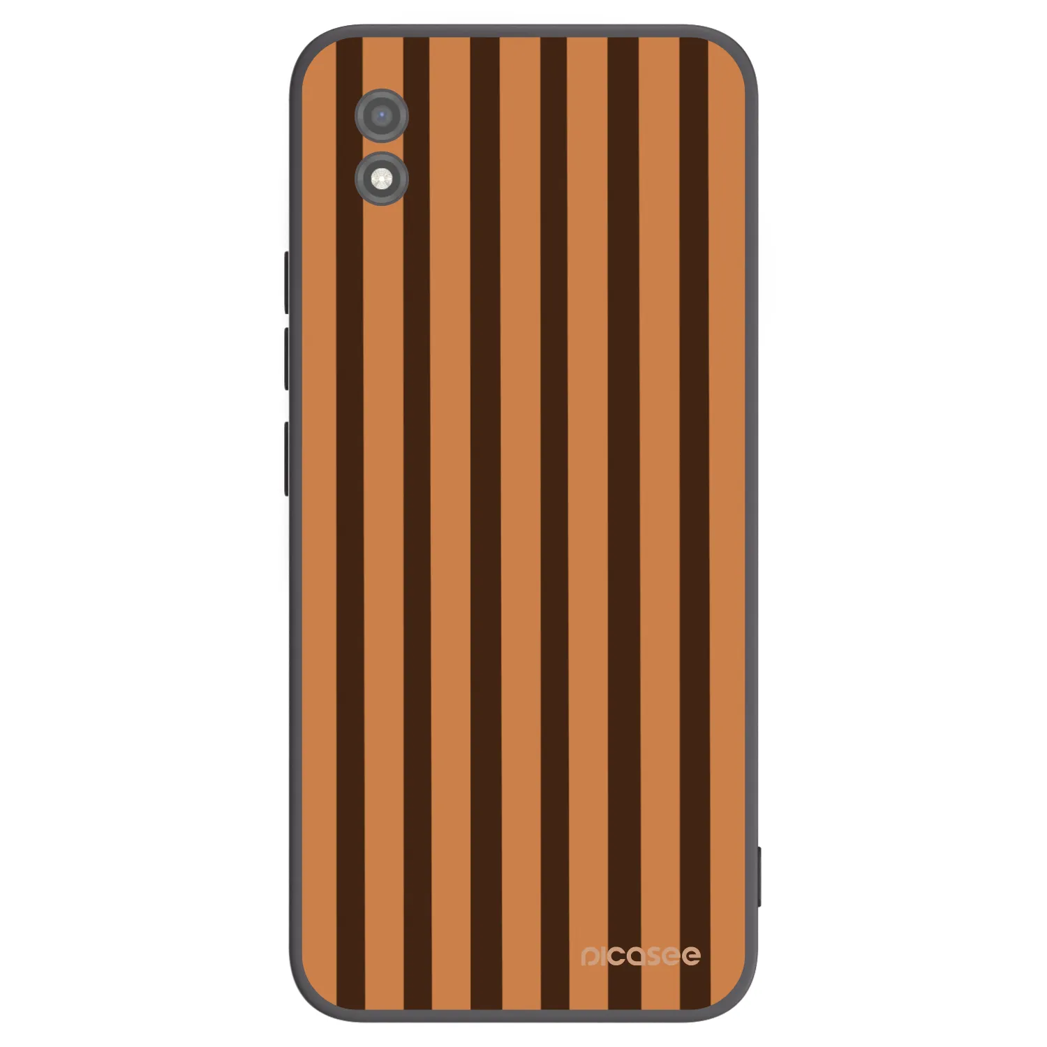 Picasee husă neagră din silicon pentru Realme C11 (2021) - Caramel lines