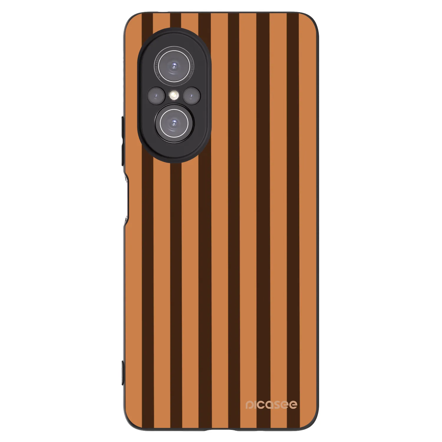 Picasee husă neagră din silicon pentru Huawei Nova 9 SE - Caramel lines