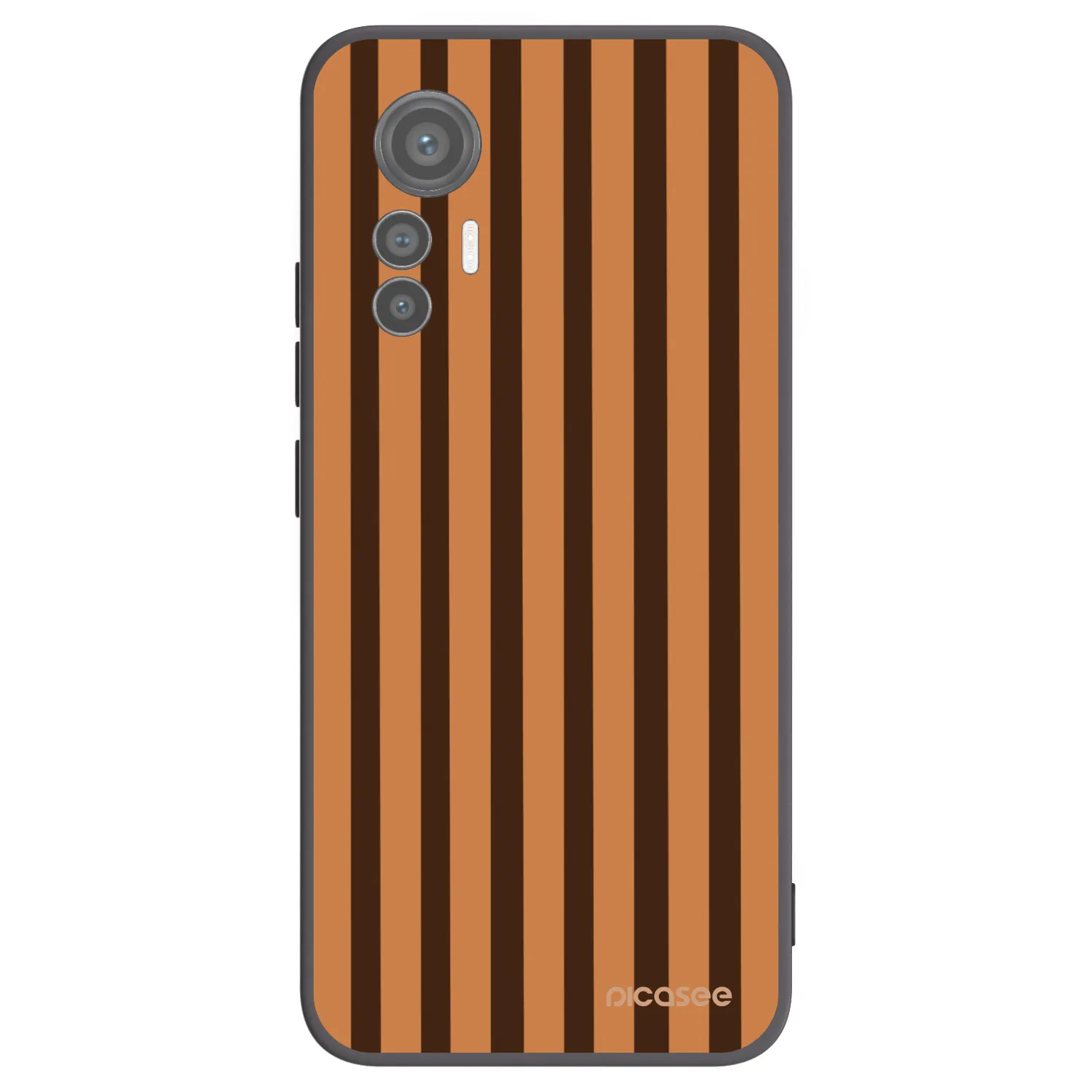 Picasee husă neagră din silicon pentru Xiaomi 12 Lite - Caramel lines