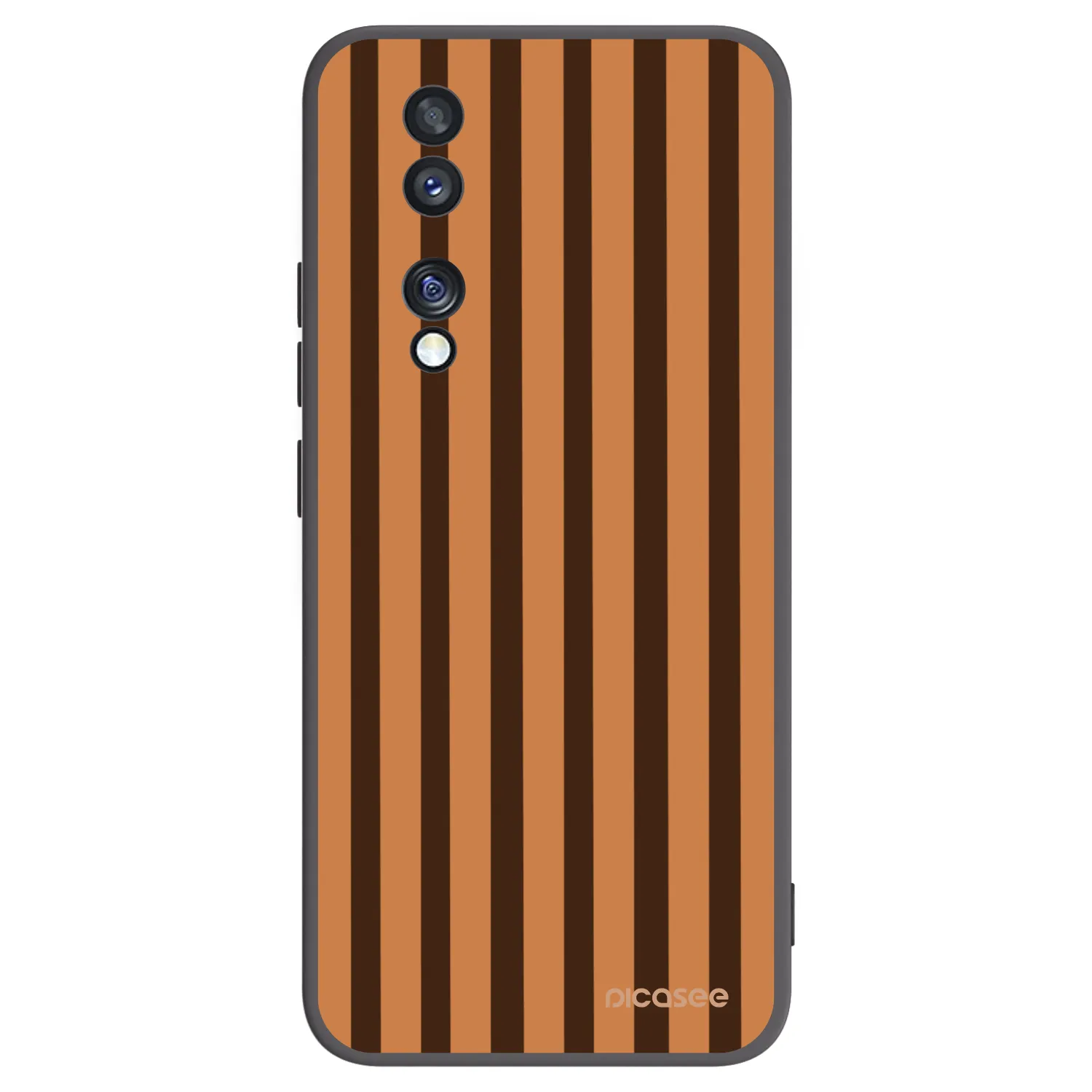 Picasee husă neagră din silicon pentru Honor 70 - Caramel lines