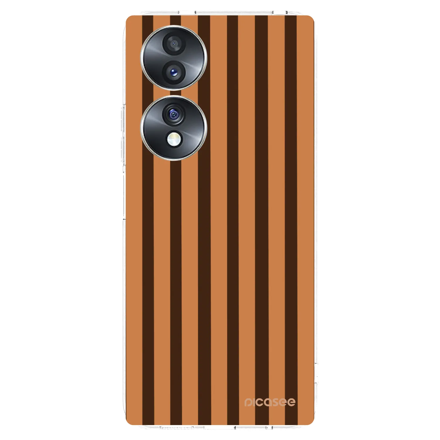 Picasee husă transparentă din silicon pentru Honor 70 - Caramel lines