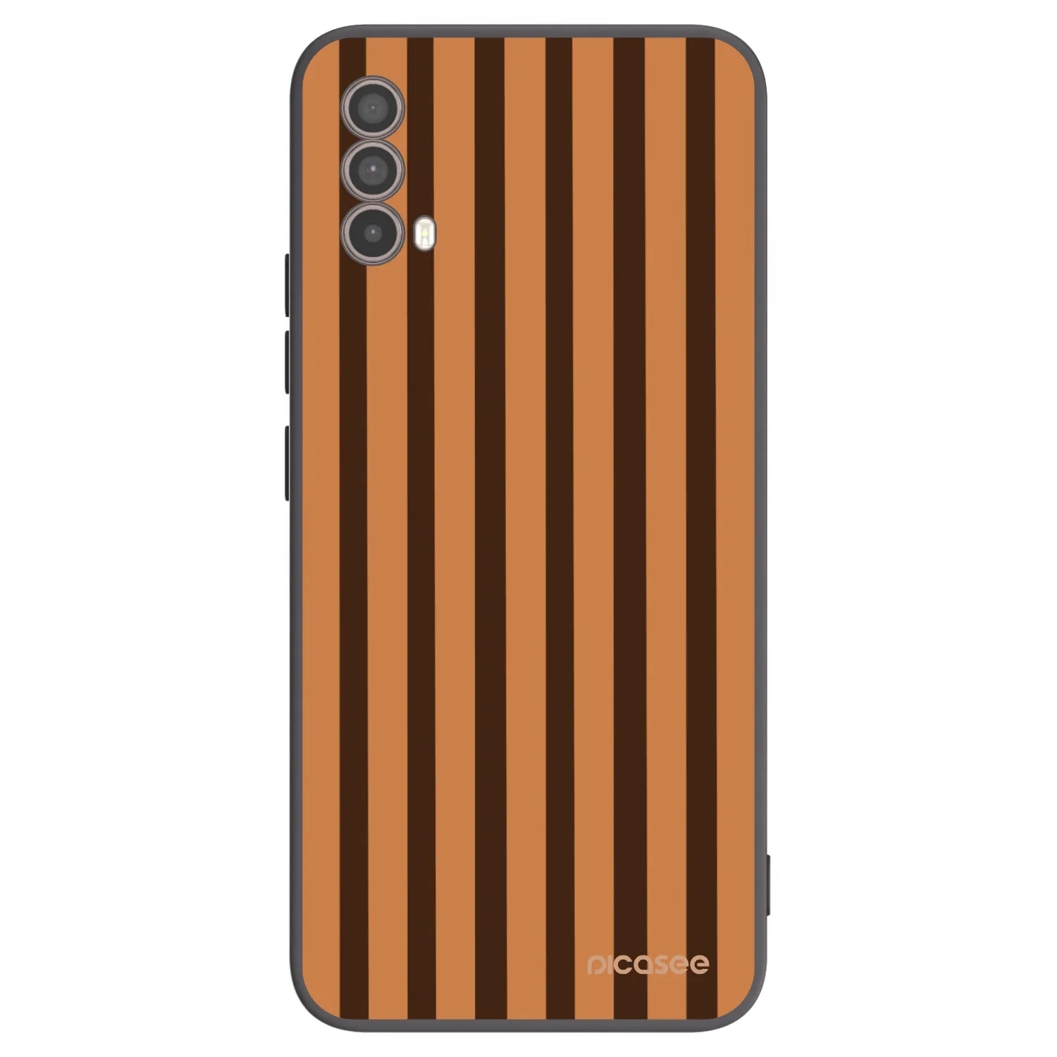 Picasee husă neagră din silicon pentru Motorola Moto E40 - Caramel lines