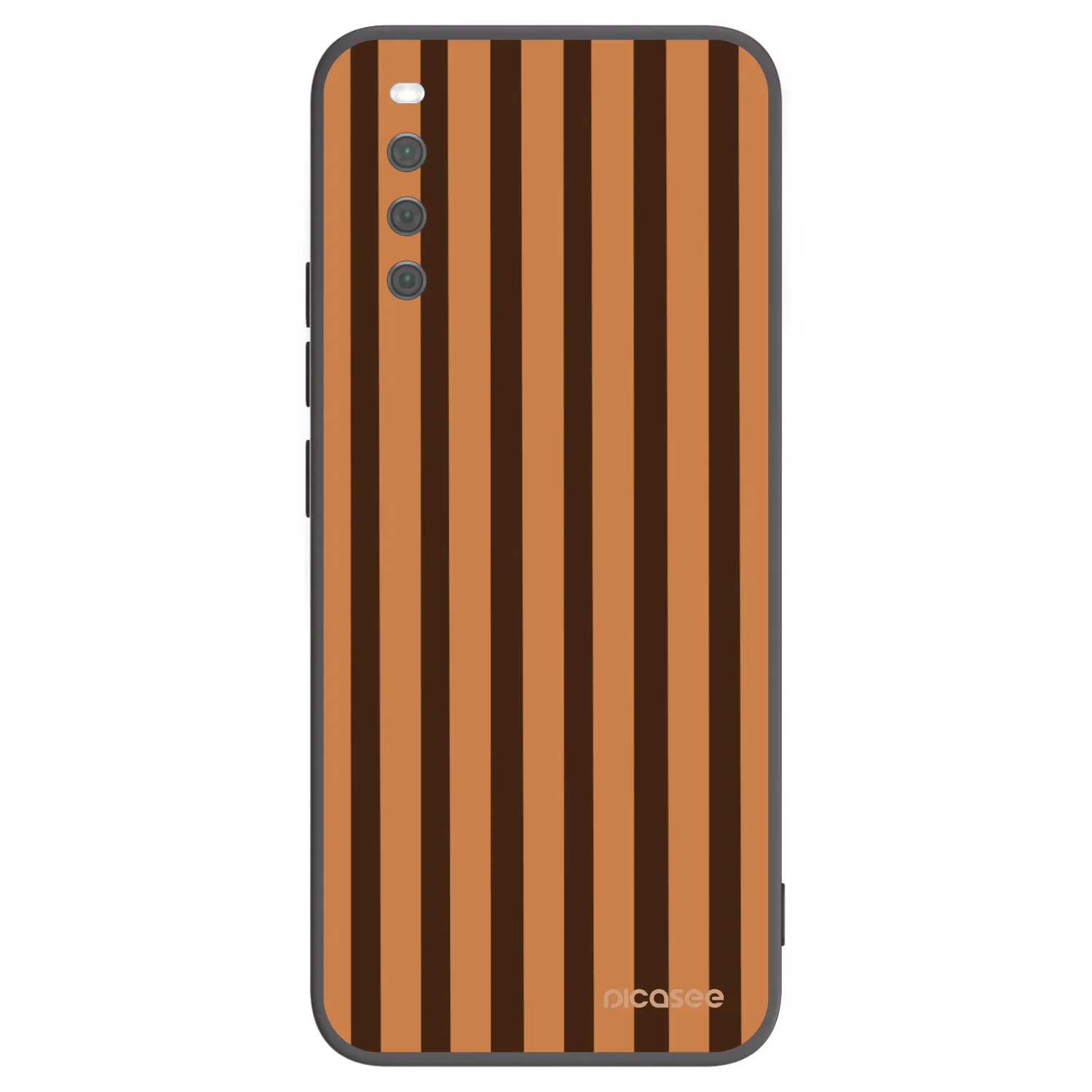 Picasee husă neagră din silicon pentru Sony Xperia 10 III - Caramel lines