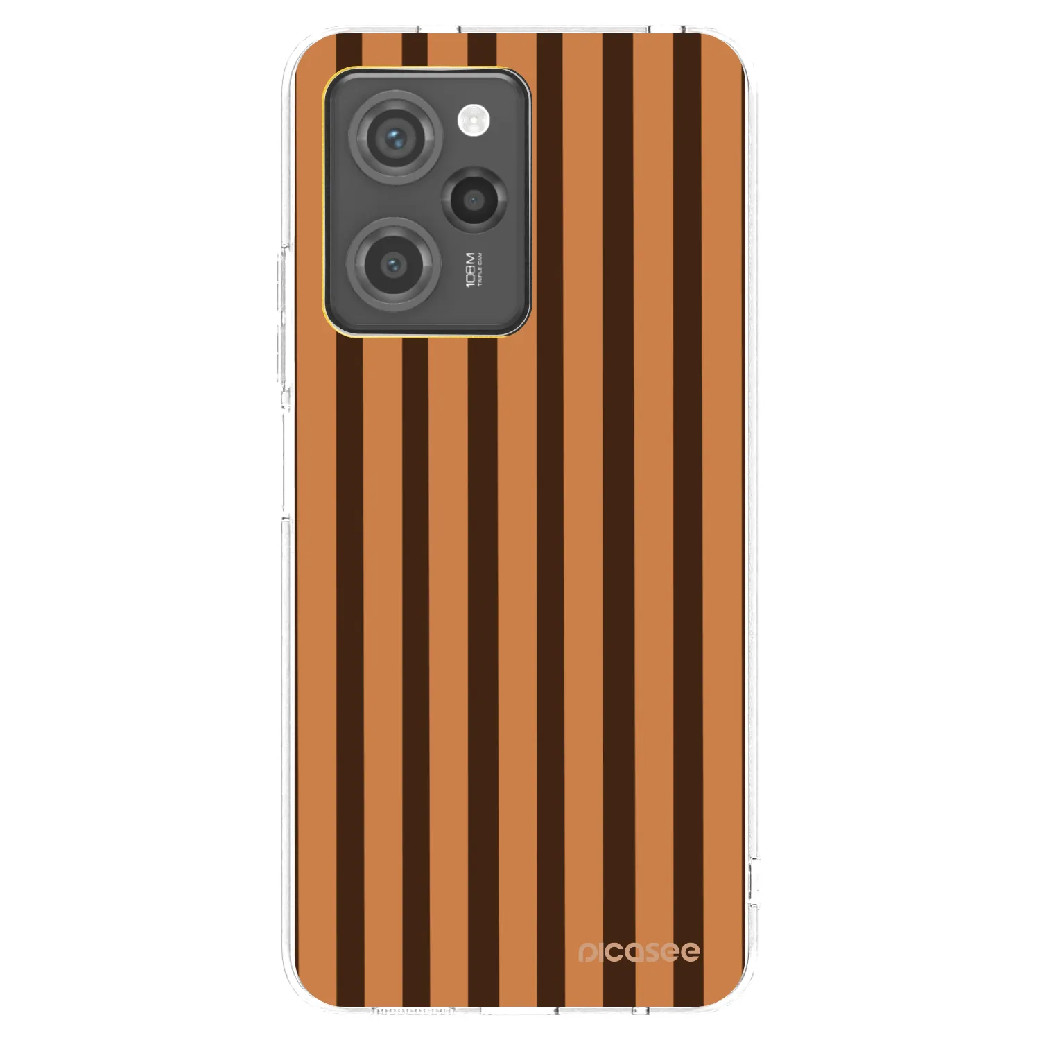 Picasee husă transparentă din silicon pentru Xiaomi Poco X5 Pro - Caramel lines