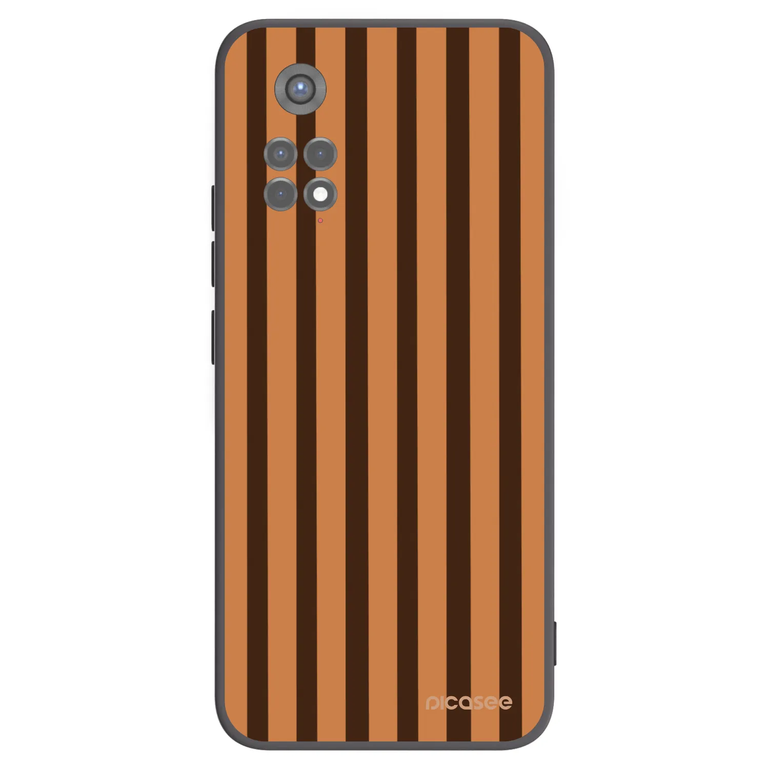 Picasee husă neagră din silicon pentru Xiaomi Redmi Note 11S 5G - Caramel lines